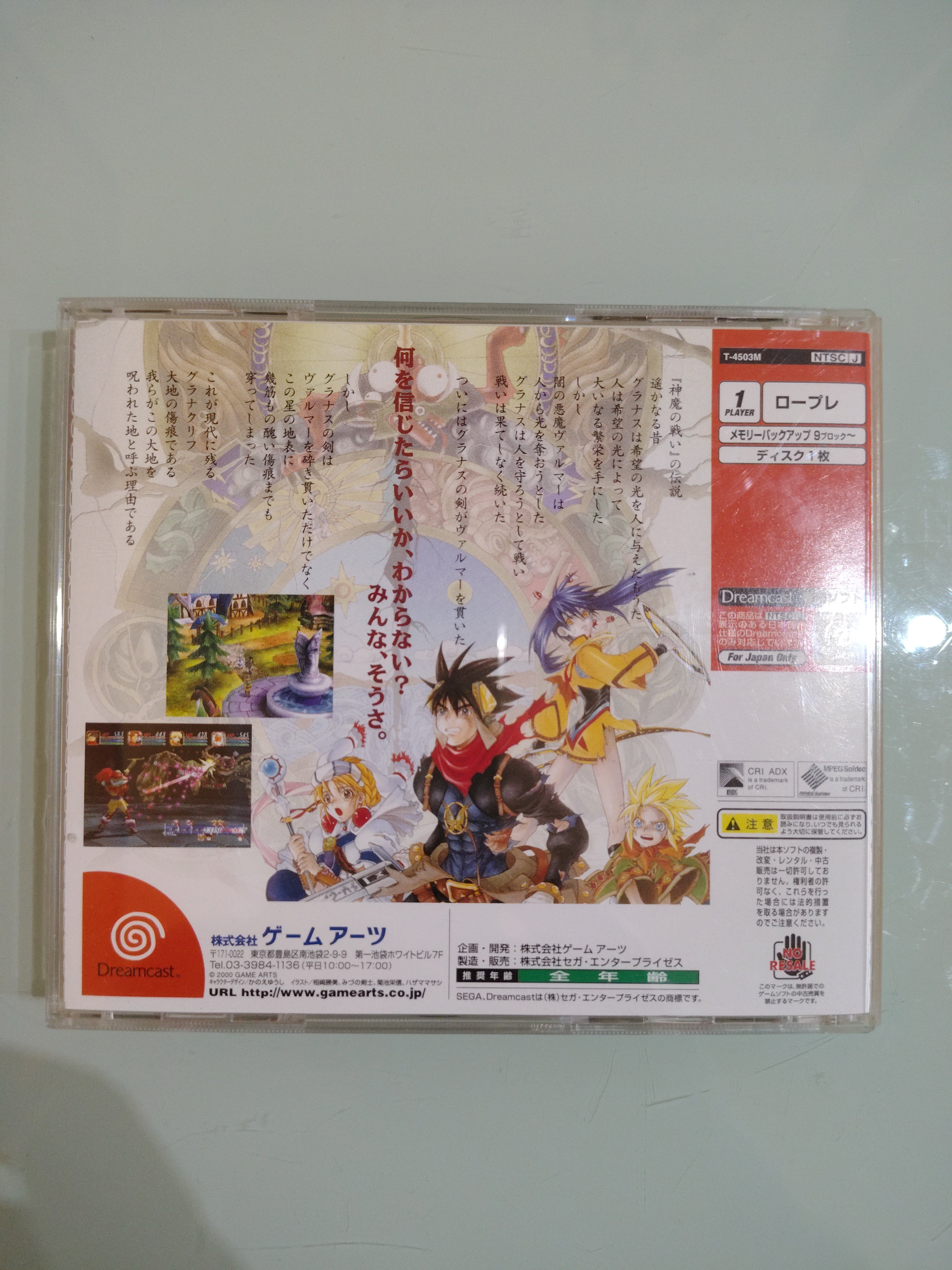 Grandia II EDIZIONE JAP per Dreamcast - Completo
