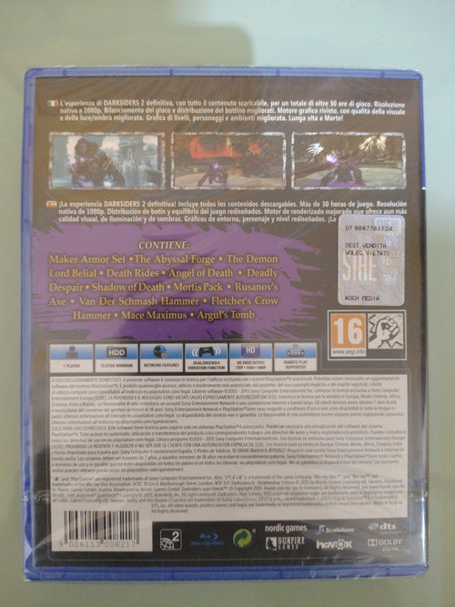 DARKSIDERS 2 DEATH INITIVE EDITION  NUOVO SIGILLATO