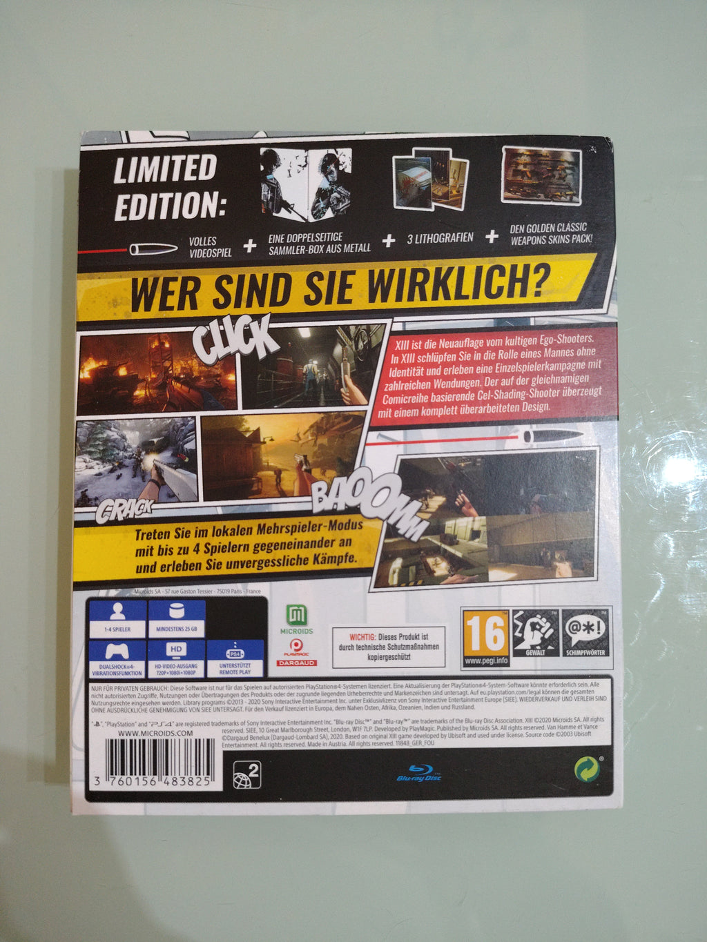 XIII LIMITED EDITION  PLAYSTATION 4 PAL  MULTILINGUE