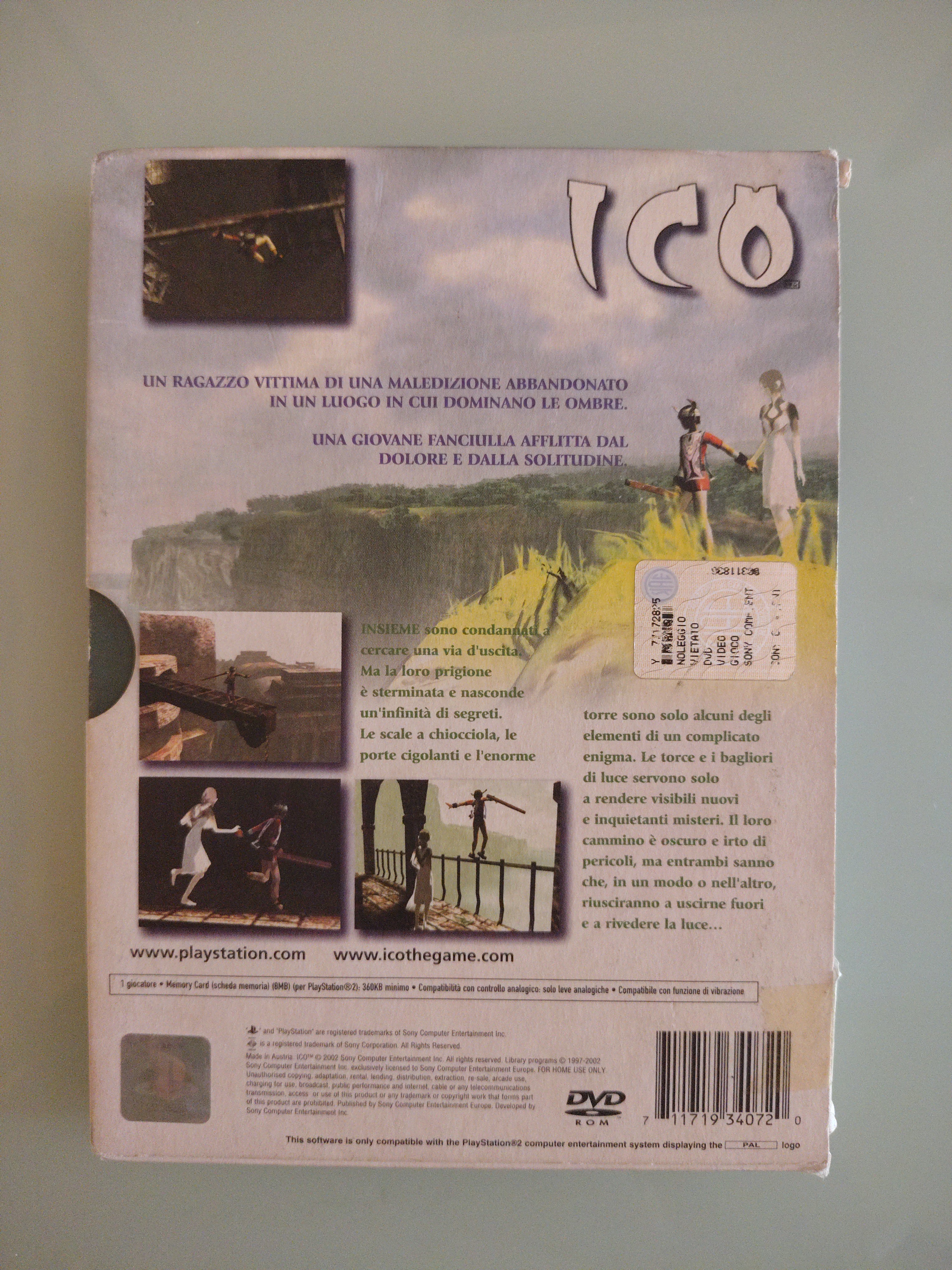 Ico PS2 Playstation PS2 edizione italiana re-release USATO