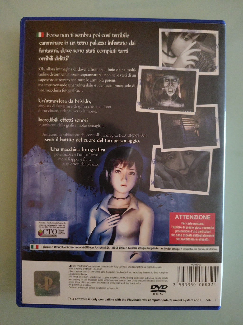 Project Zero Playstation PS2 Edizione   in italiano usato completo