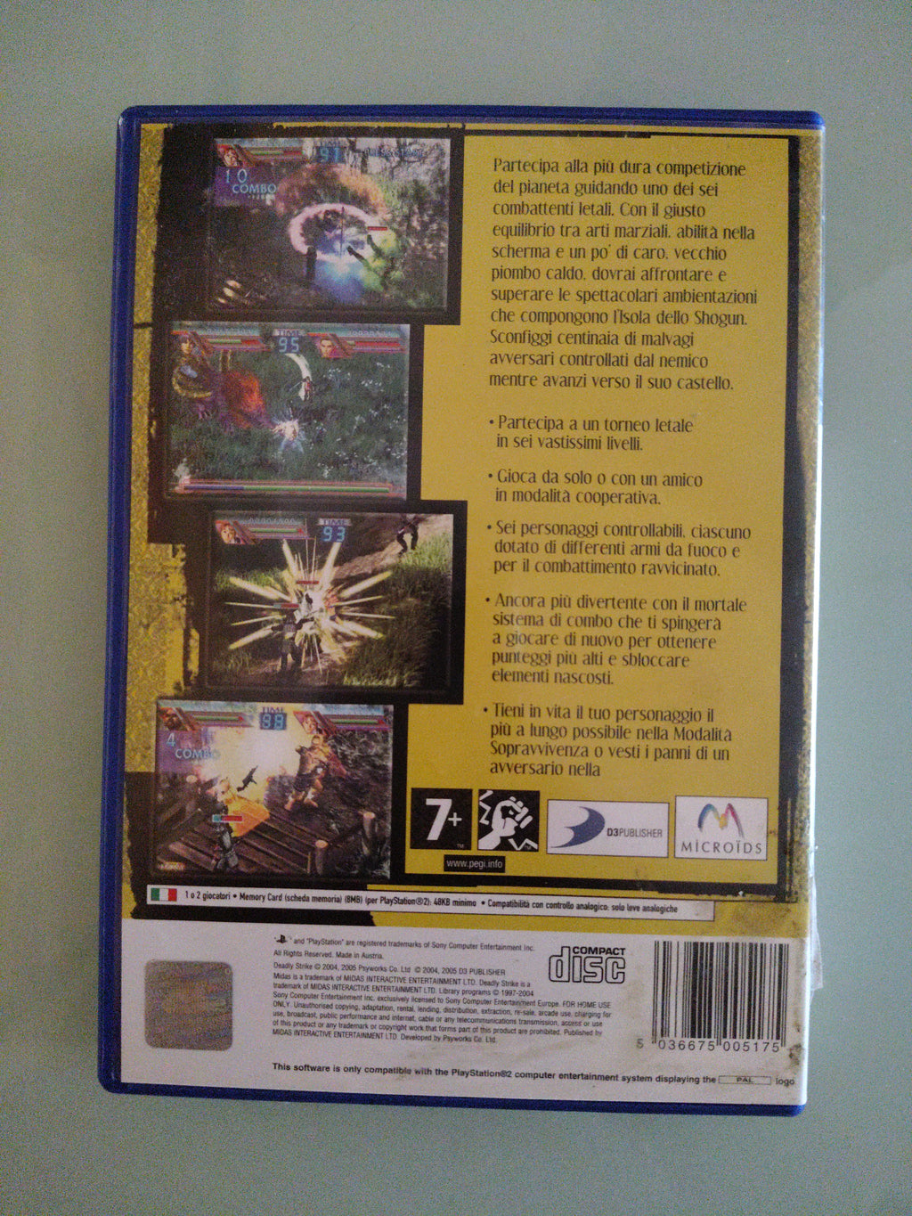Deadly Strike Playstation 2 PS2 PAL ita