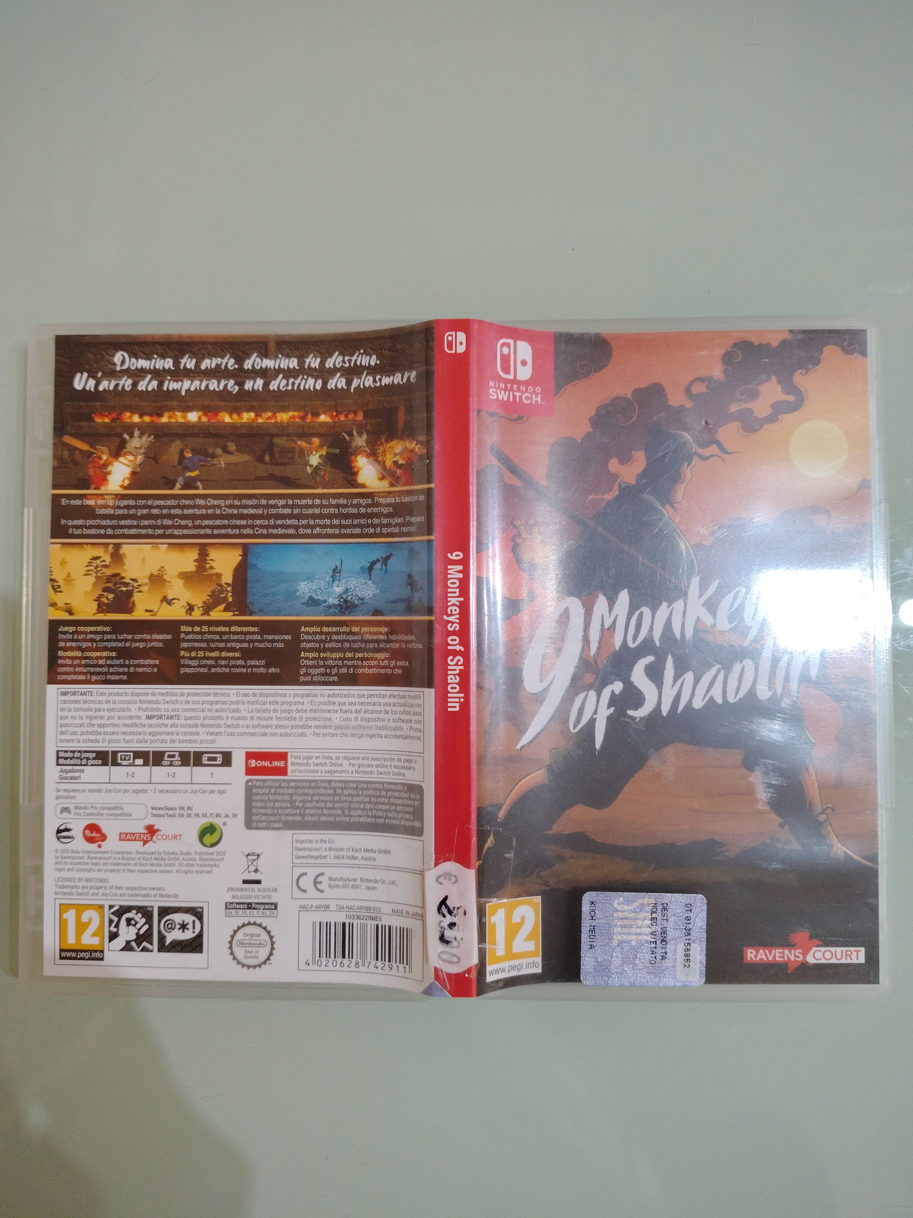 9 Monkeys of Shaolin (Nintendo Switch)
