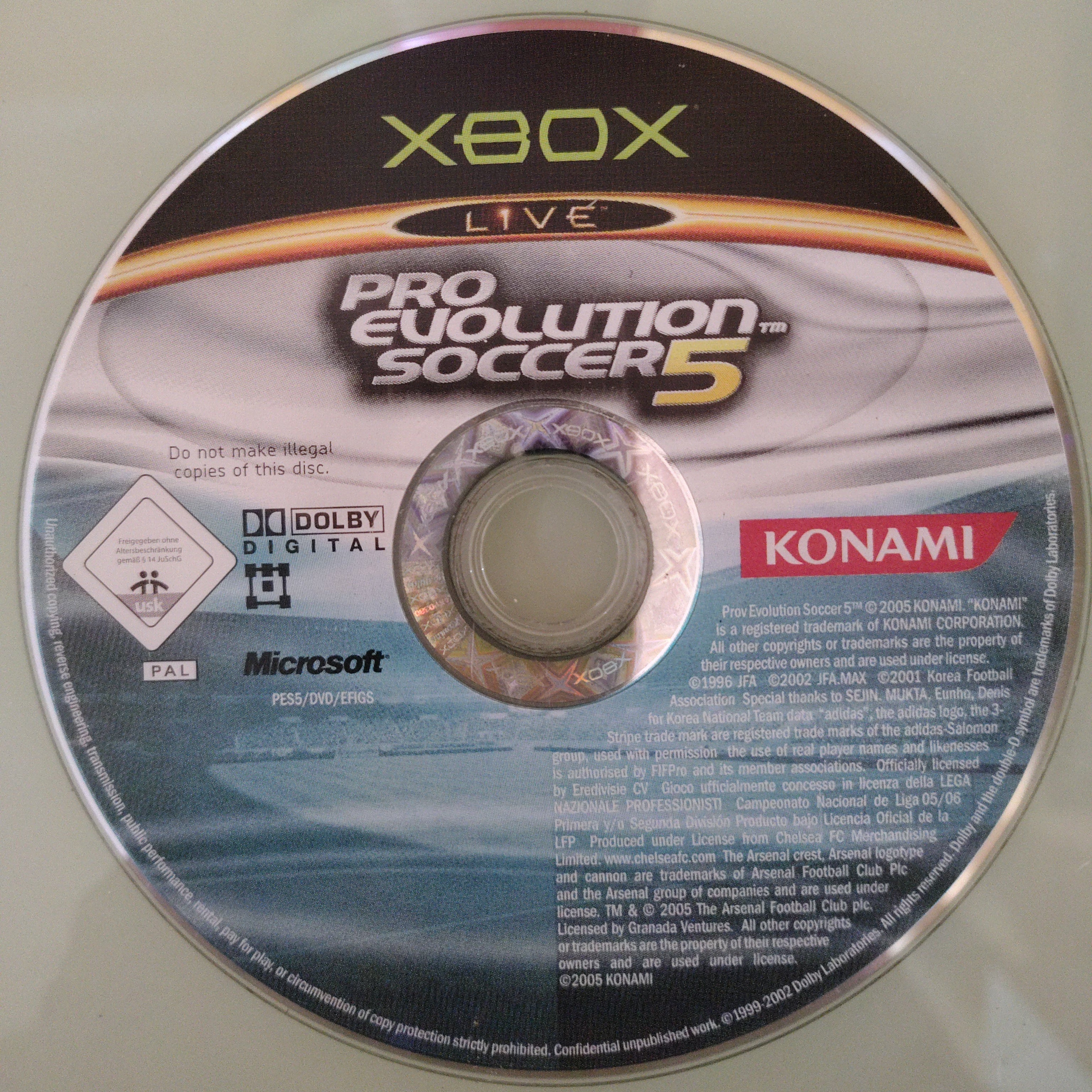 SOLO DISCO Pro Evolution Soccer 5