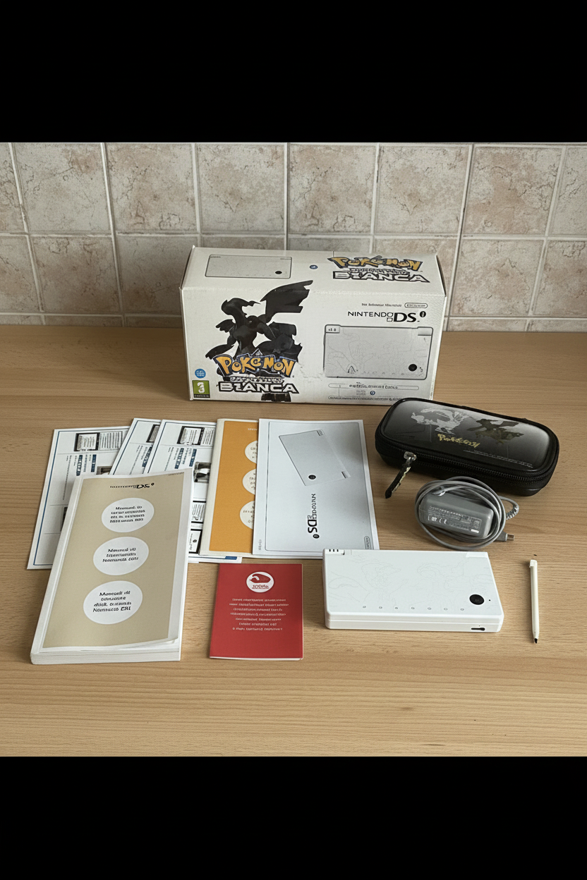 Nintendo DSi Pokemon bianca edizione speciale Zekrom e Reshiram BOXATA ITA