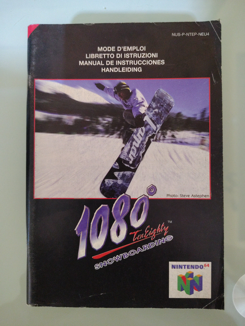 Nintendo 64 (N64) - Game Cartridge & Manual - 1080 Snowboarding