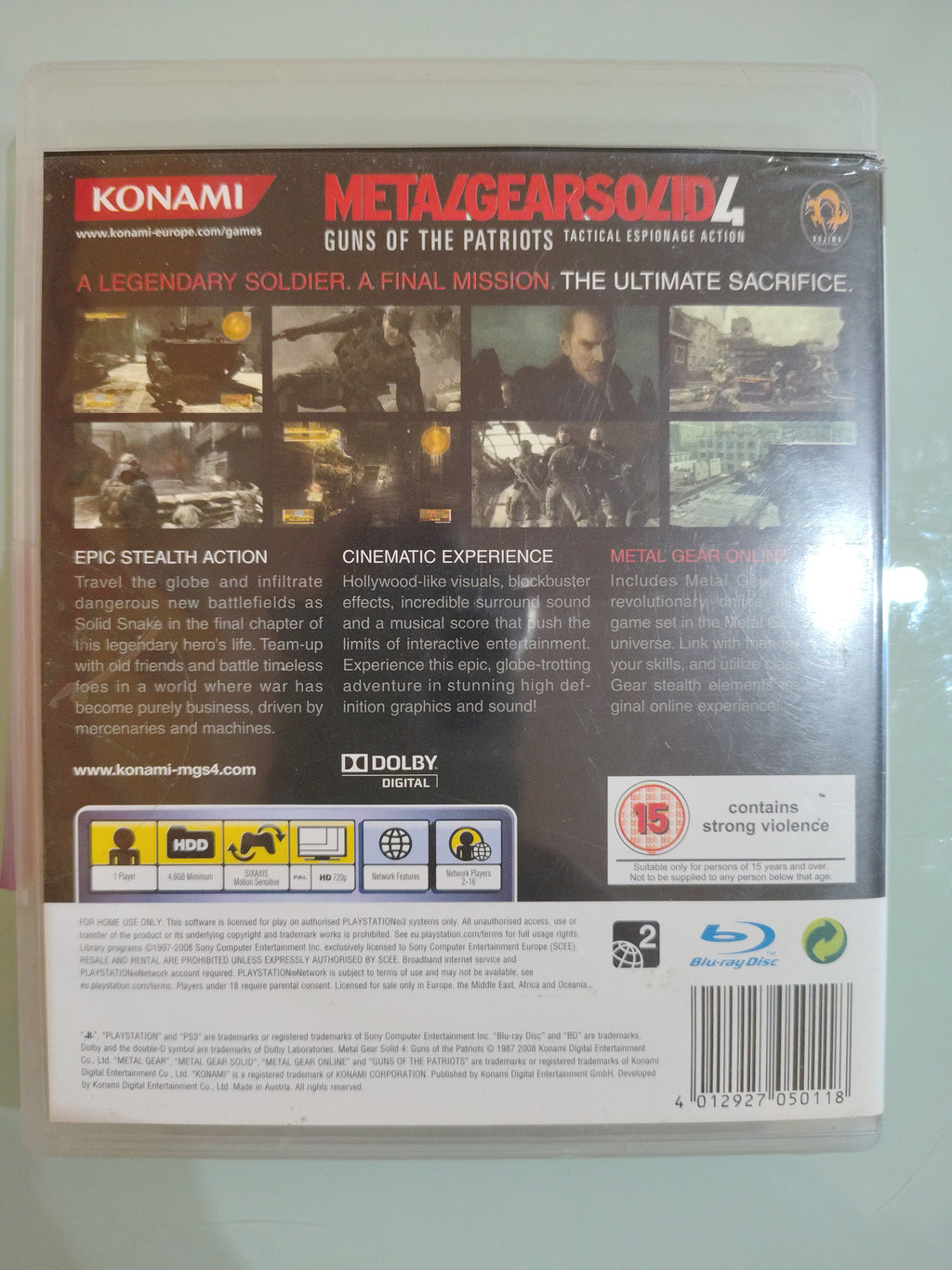 METALGEAR SOLID 4 PAL