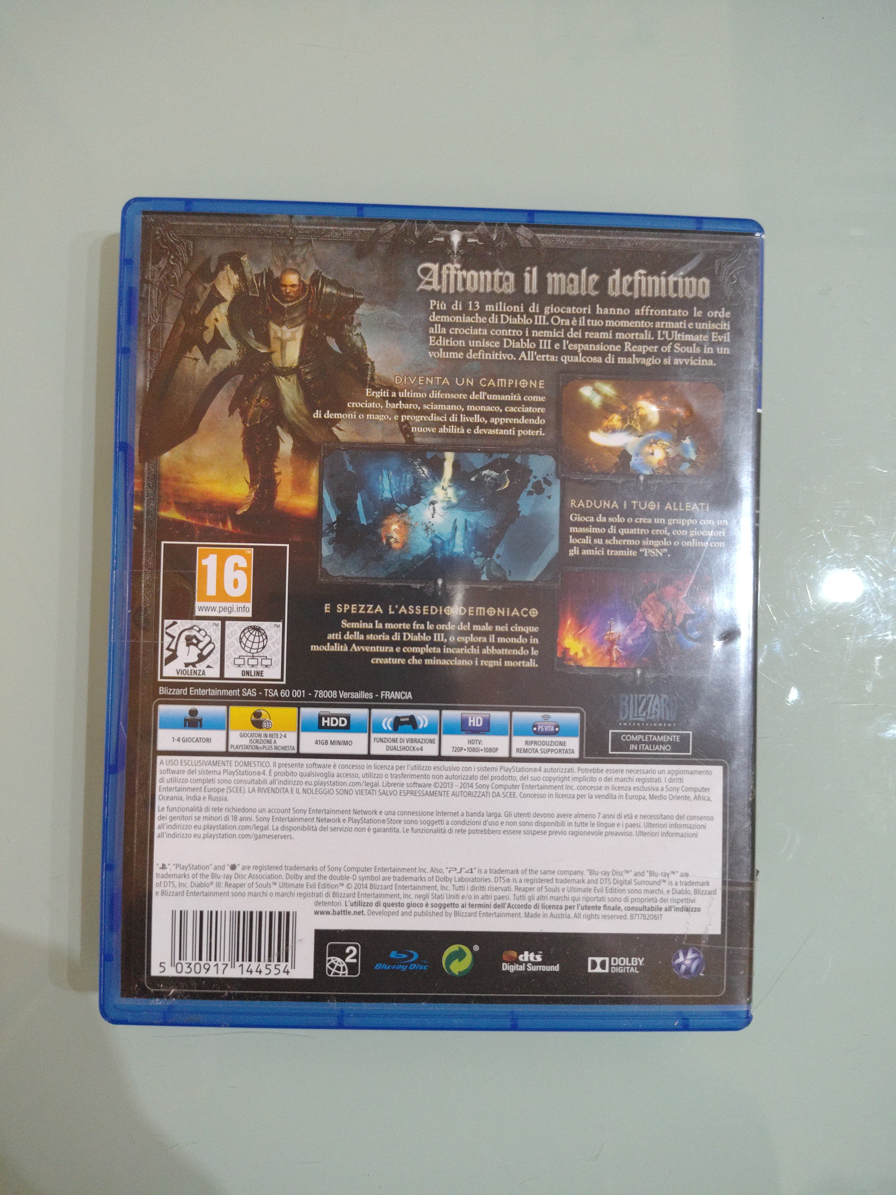 DIABLO REAPER OF SOULS - ULTIMATE EVIL EDITION - PLAYSTATION 4