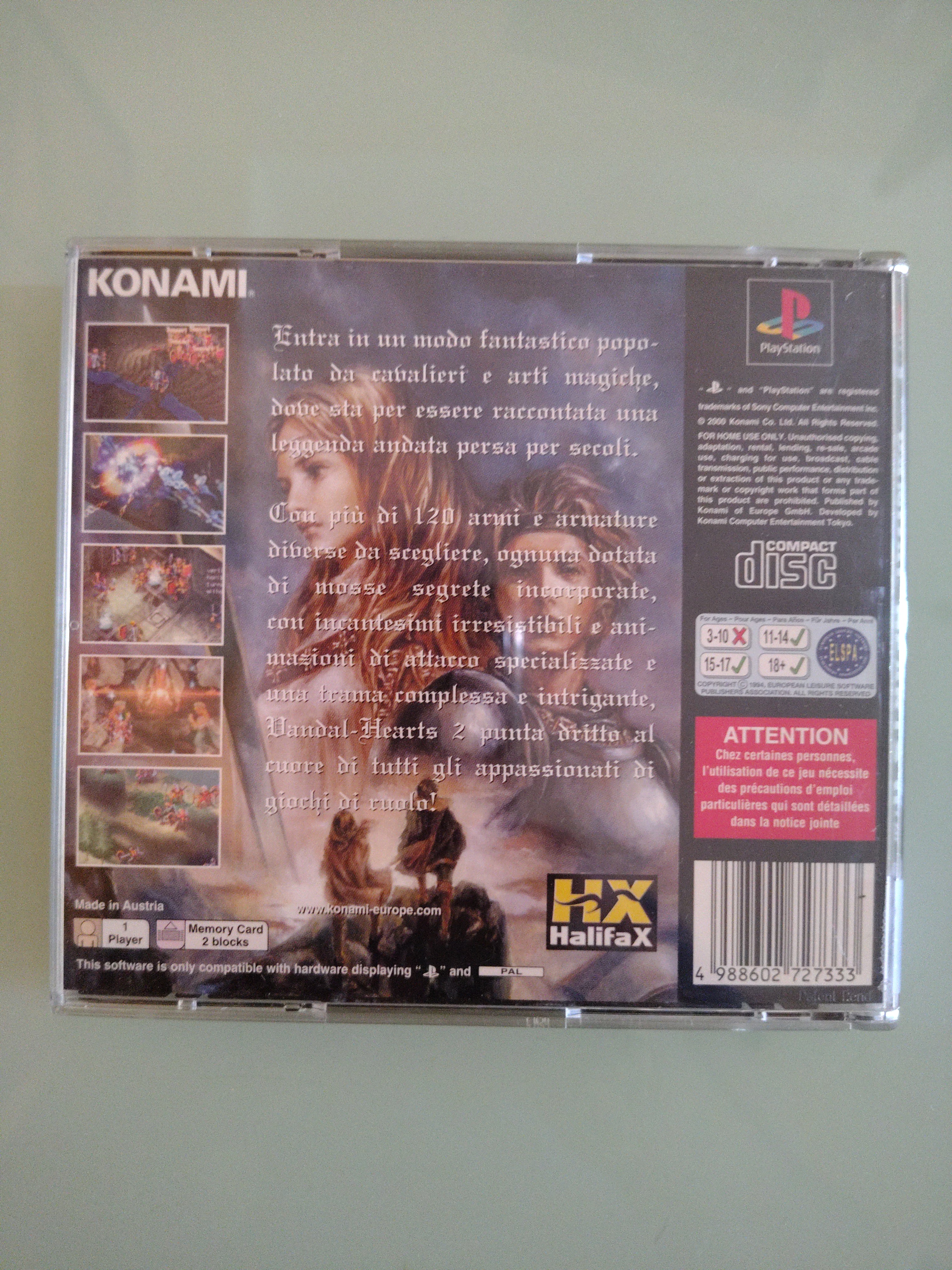 Vandal Hearts 2 II - PAL ITA 🇮🇹 - Playstation 1   PSX demo suikoden III raro