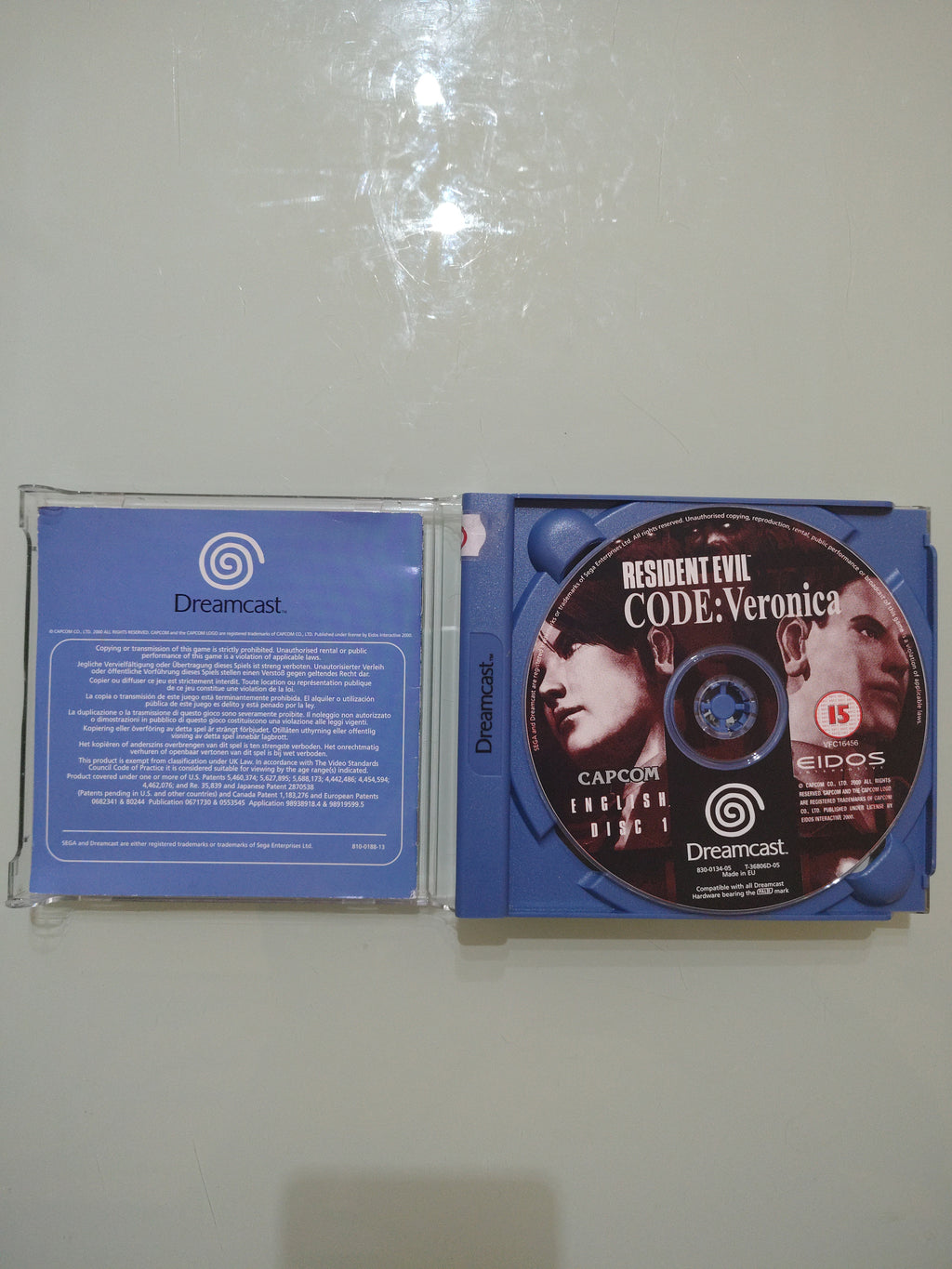 Sega Dreamcast Resident Evil Code Veronica completo..raro