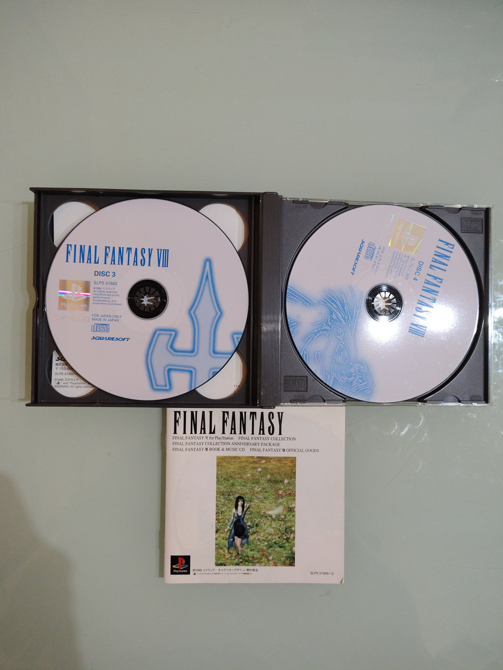 Playstation 1 FINAL FANTASY VIII JAP NTSC-J Completo di spin card