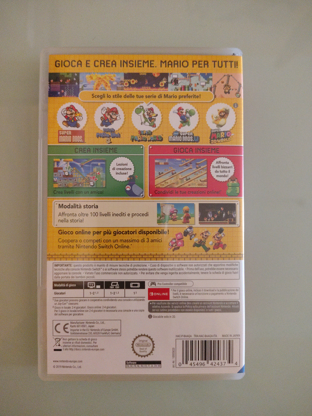 Super Mario Maker 2  Nintendo Switch con scatola