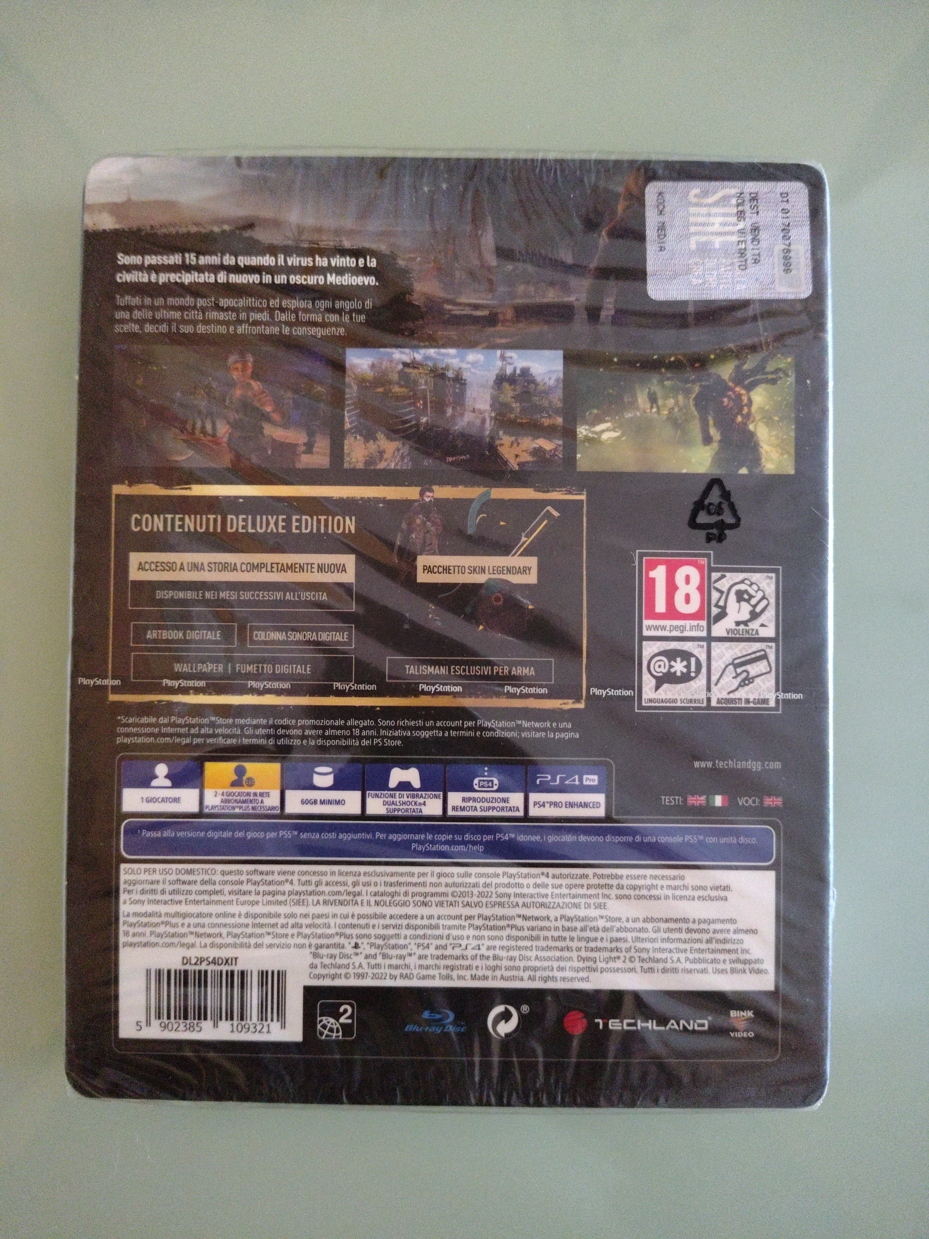 Dying Light 2: Stay Human - Deluxe Edition PS4 NUOVO SIGILLATO ITA