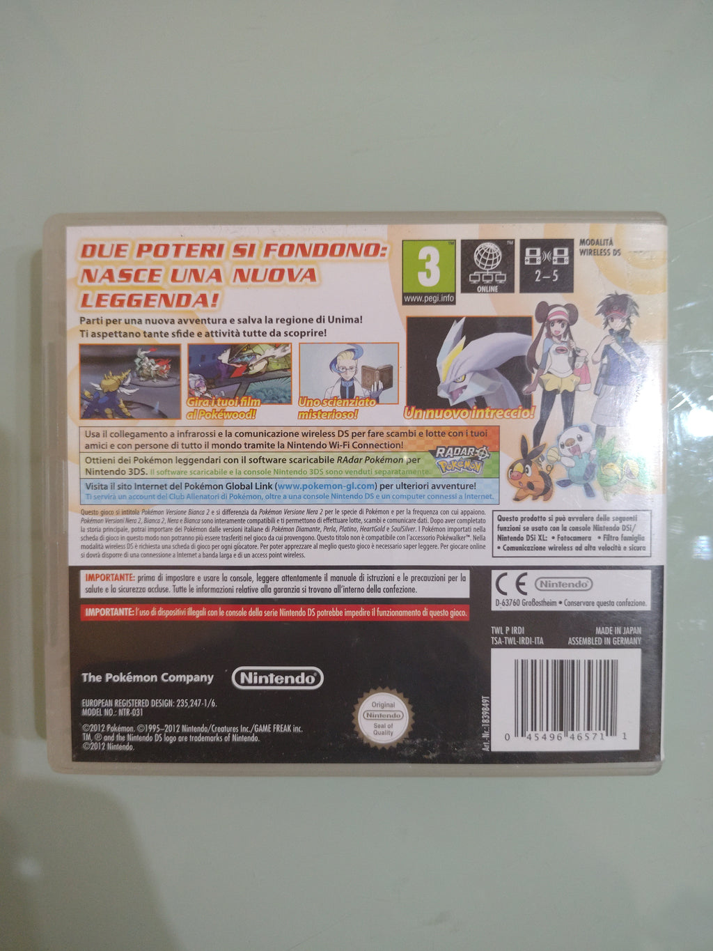 Pokèmon Bianca 2 Completo Originale Nintendo PAL ITA for DS 3DS