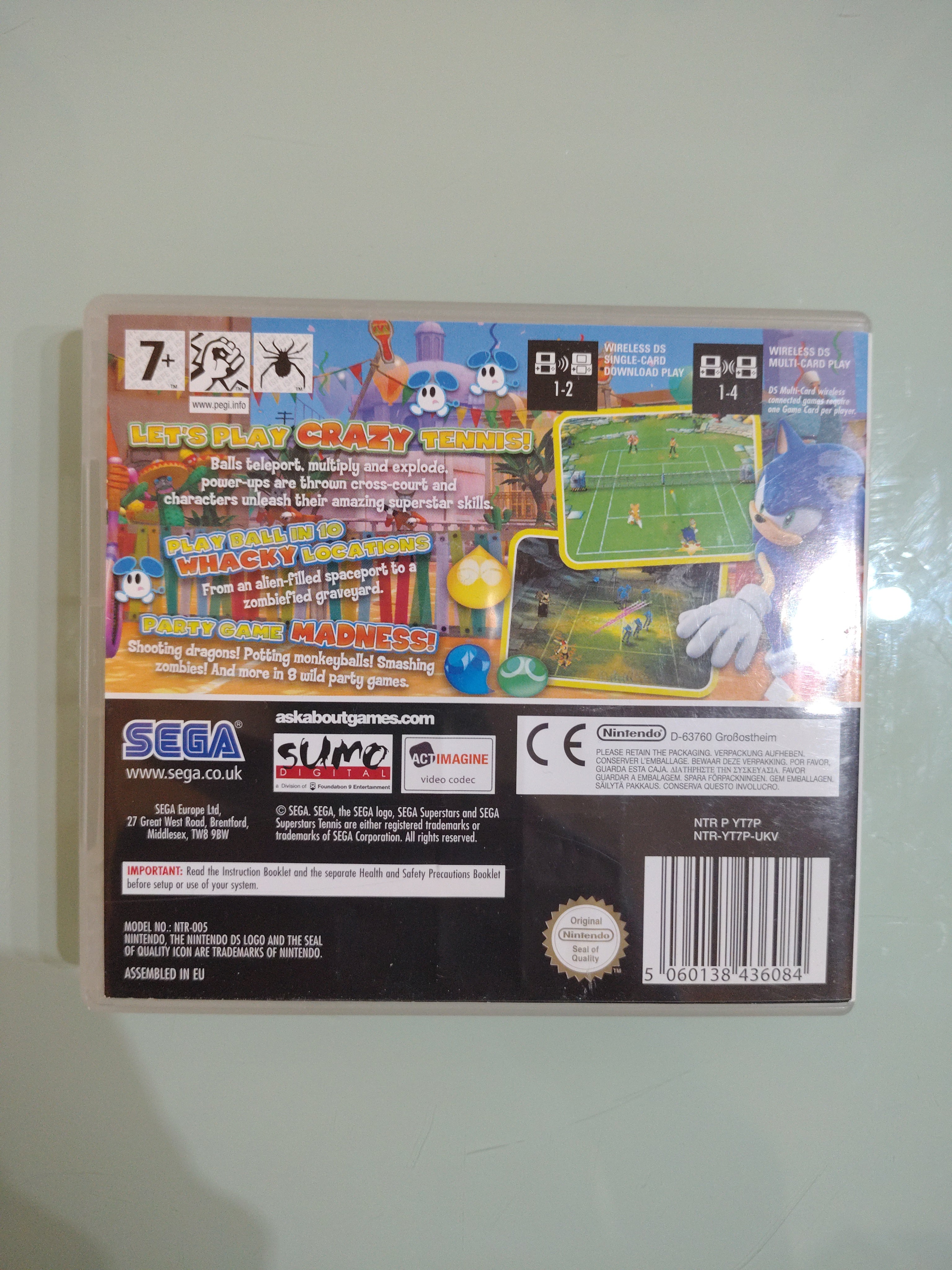 SEGA SUPERSTAR TENNIS DS NINTENDO NDS DSL SEGA