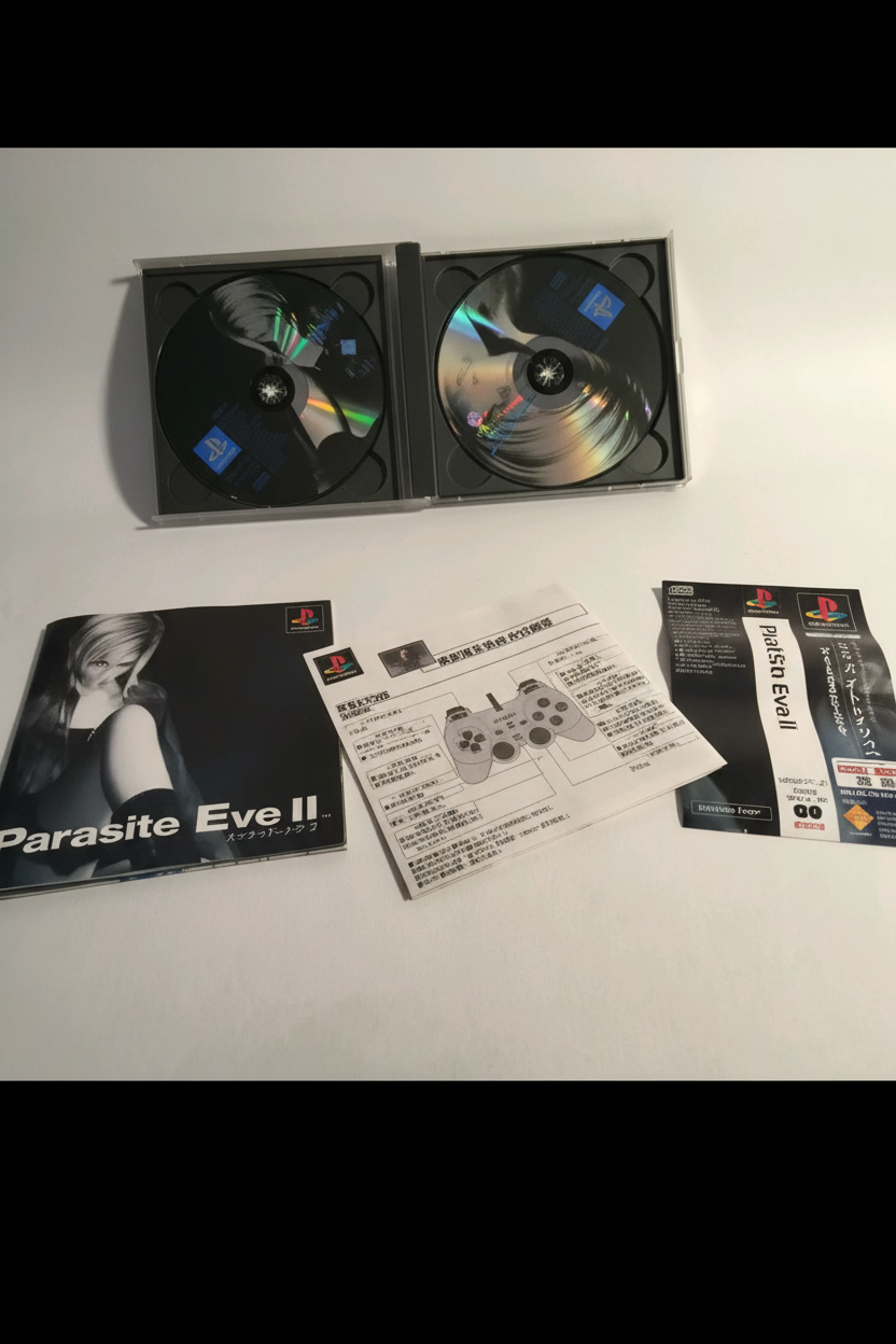 Parasite Eve 2 II Sony Playstation 1 PS1 PS manuale in scatola 1999 importazione