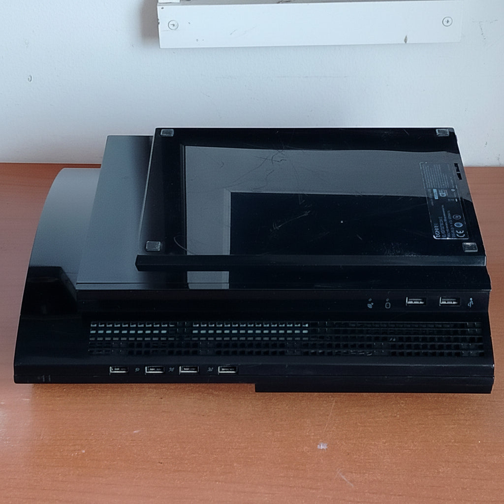 Sony PlayStation 3 Console Nera FAT VERSIONE 80 GB PASTA TERMICA NUOVA