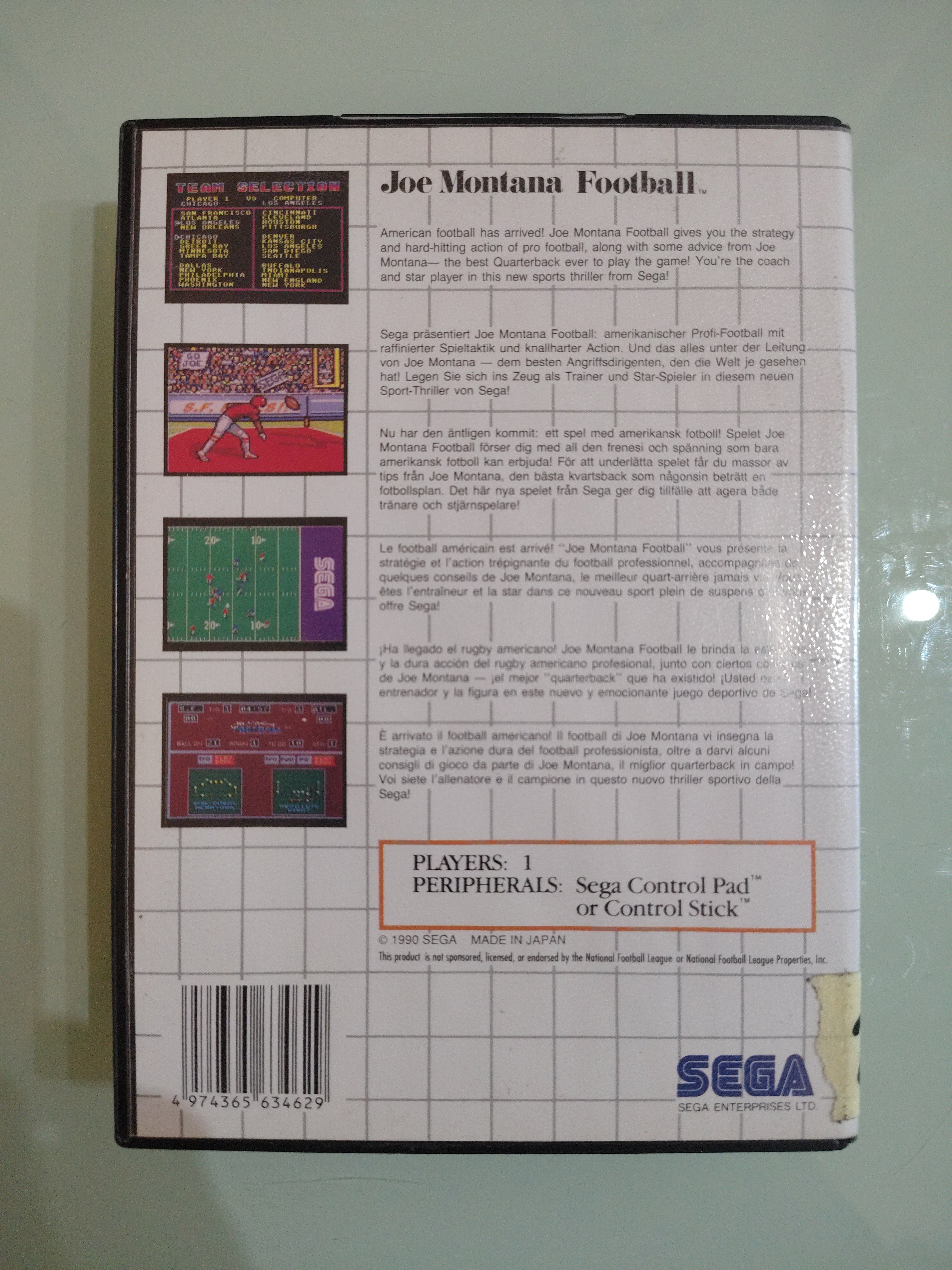 Joe montana football