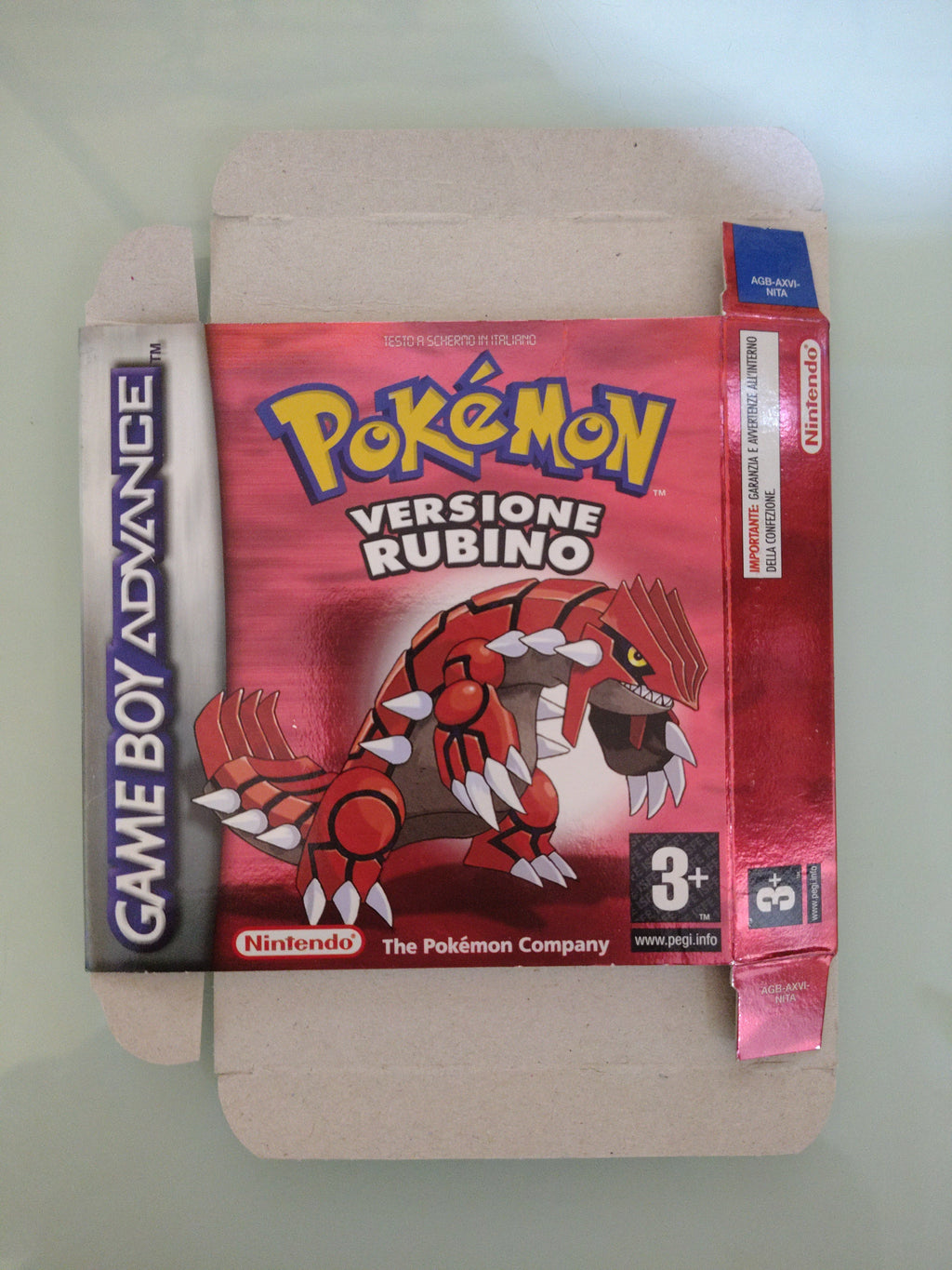 Scatola originale 100% Pokemon rubino ita