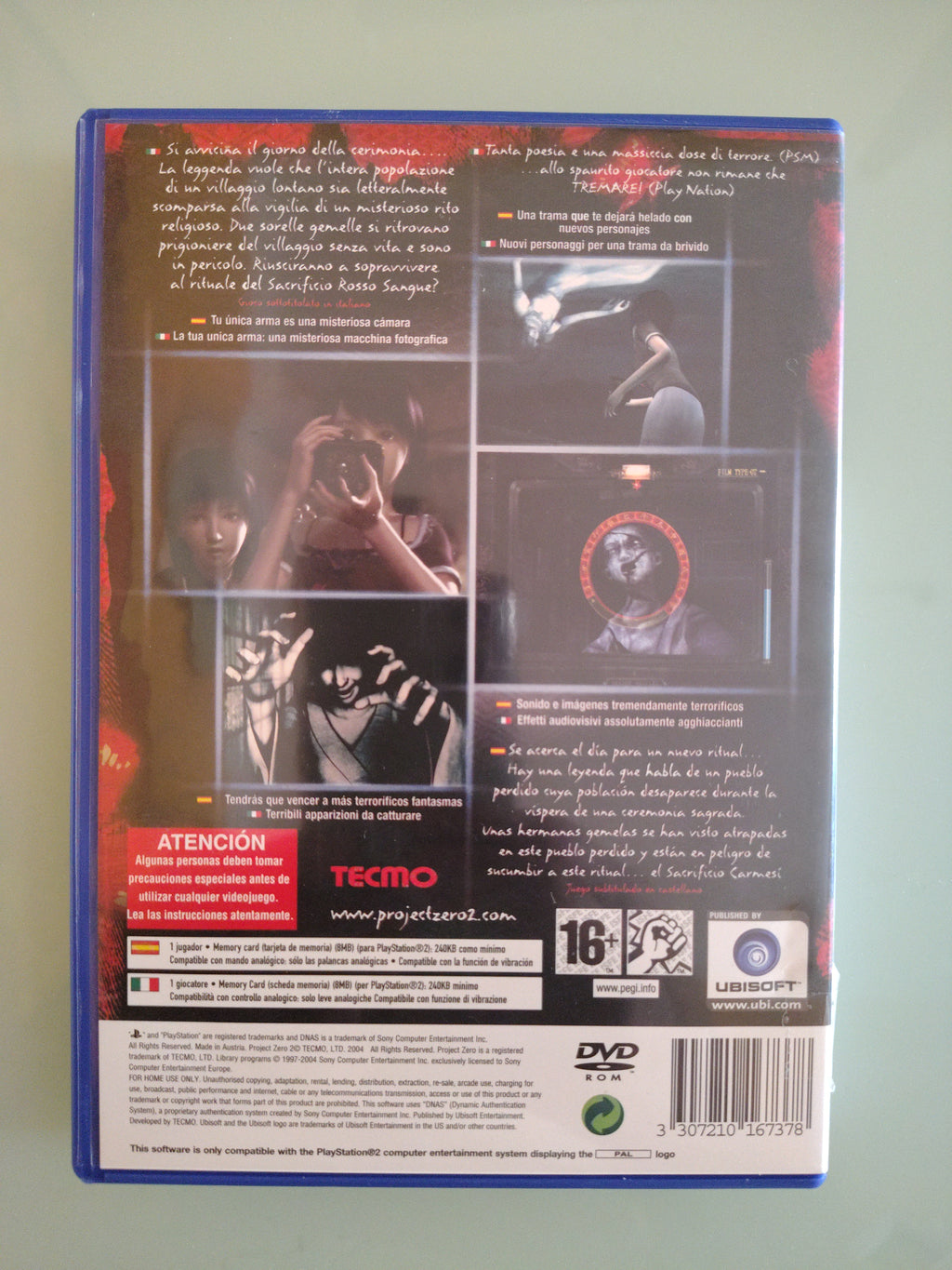 PROJECT ZERO 2 PS2 - PLAYSTATION 2 - Molto raro PAL ITA - COMPLETO