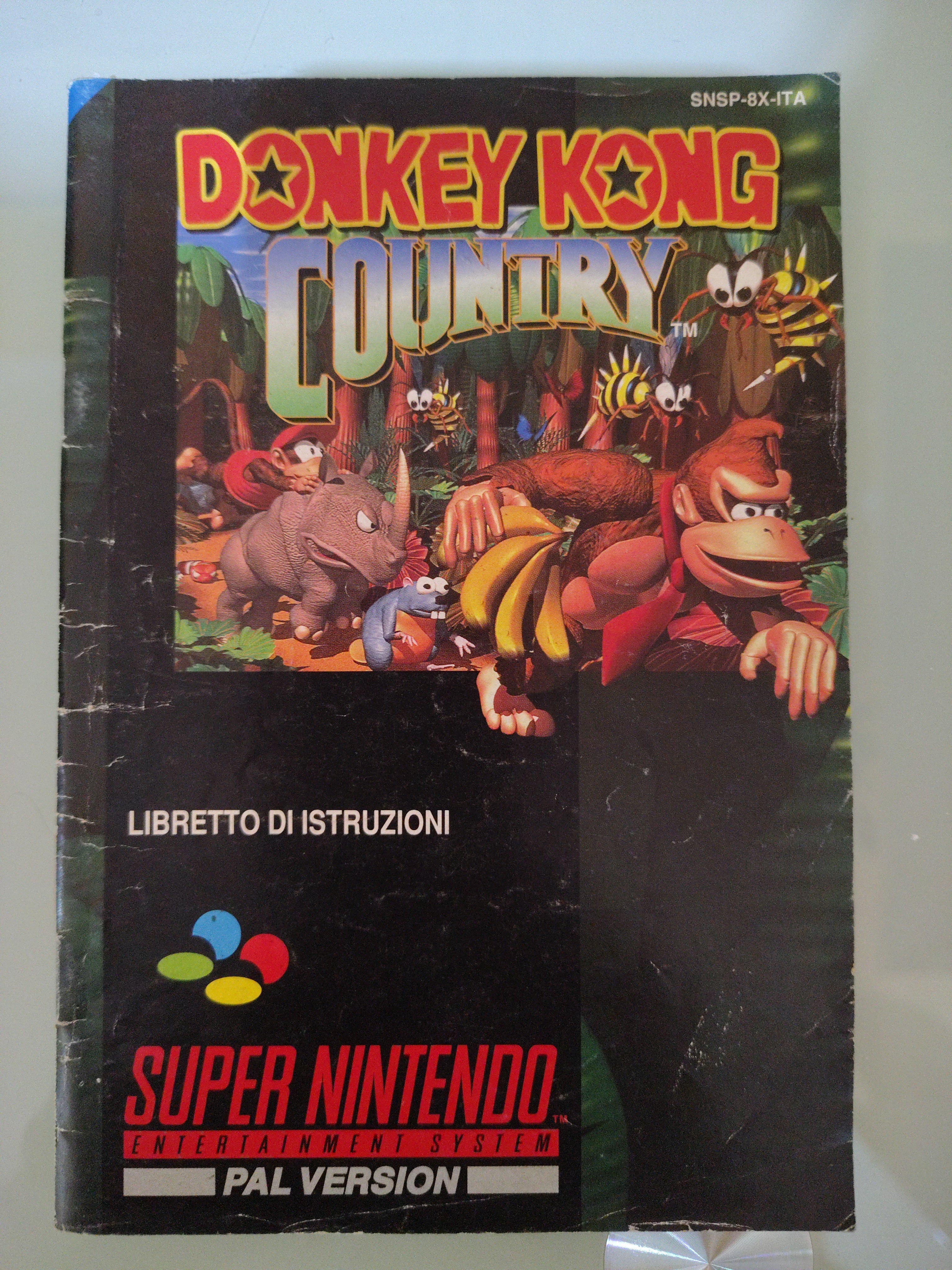 Donkey Kong Country (Super Nintendo) solo manuale