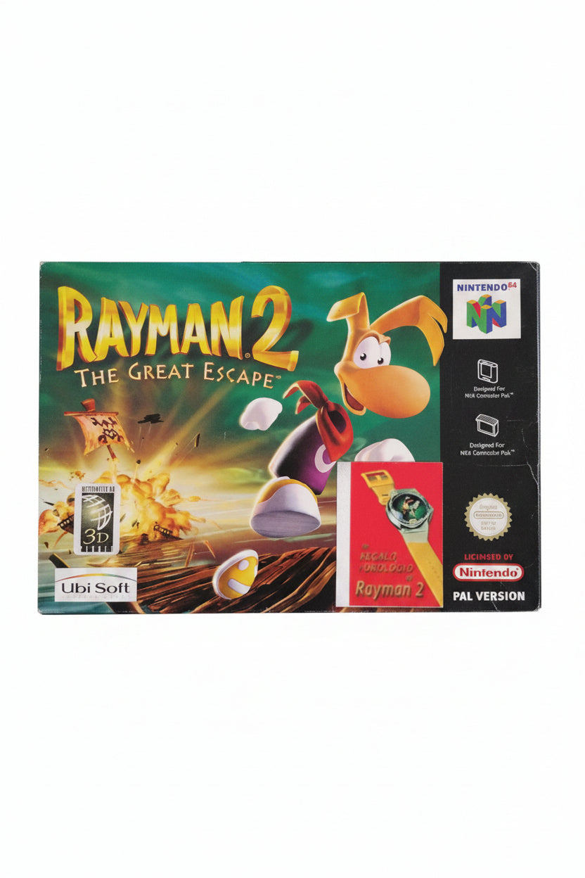 N64 Nintendo 64 Rayman 2 The Great Escape con scatola originale