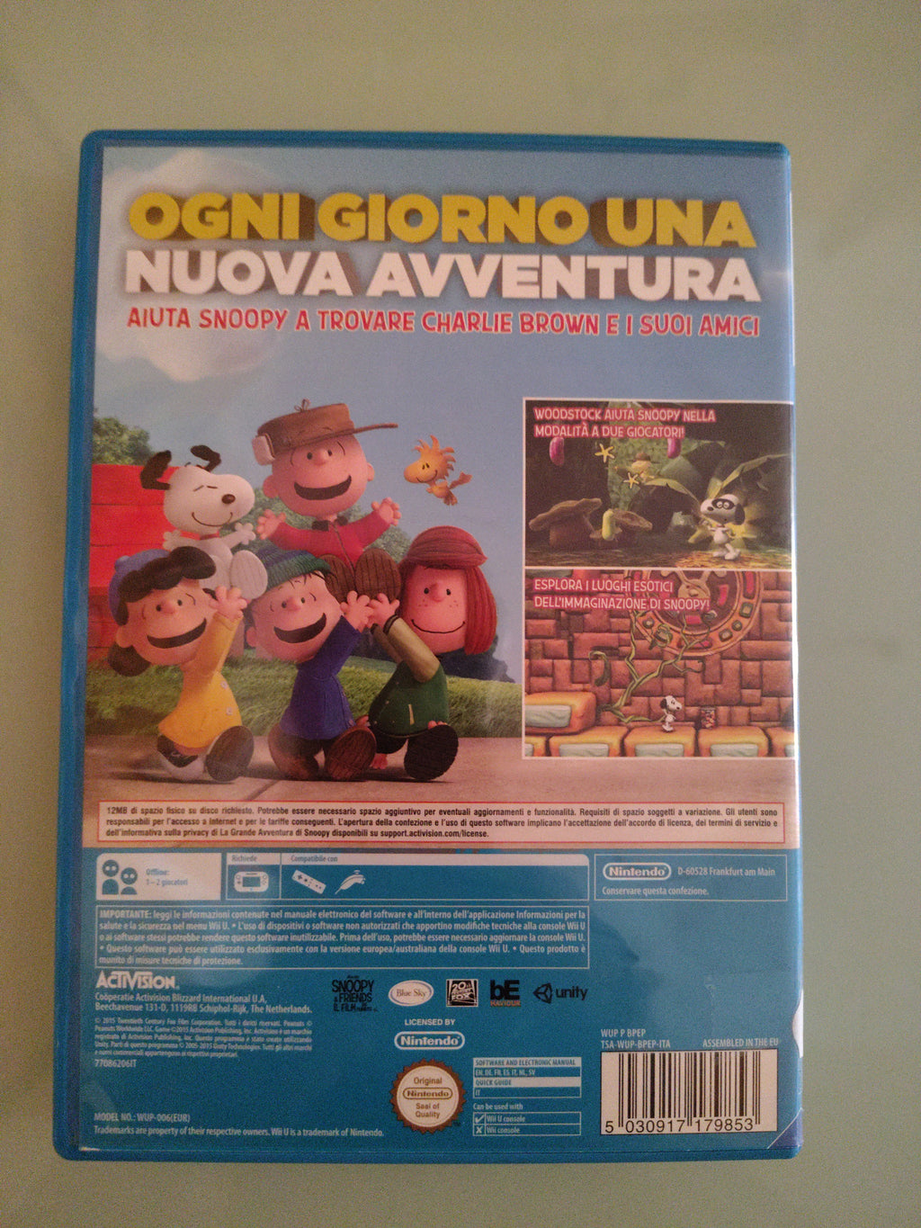 LA GRANDE AVVENTURA DI SNOOPY  NINTENDO WII U  PAL