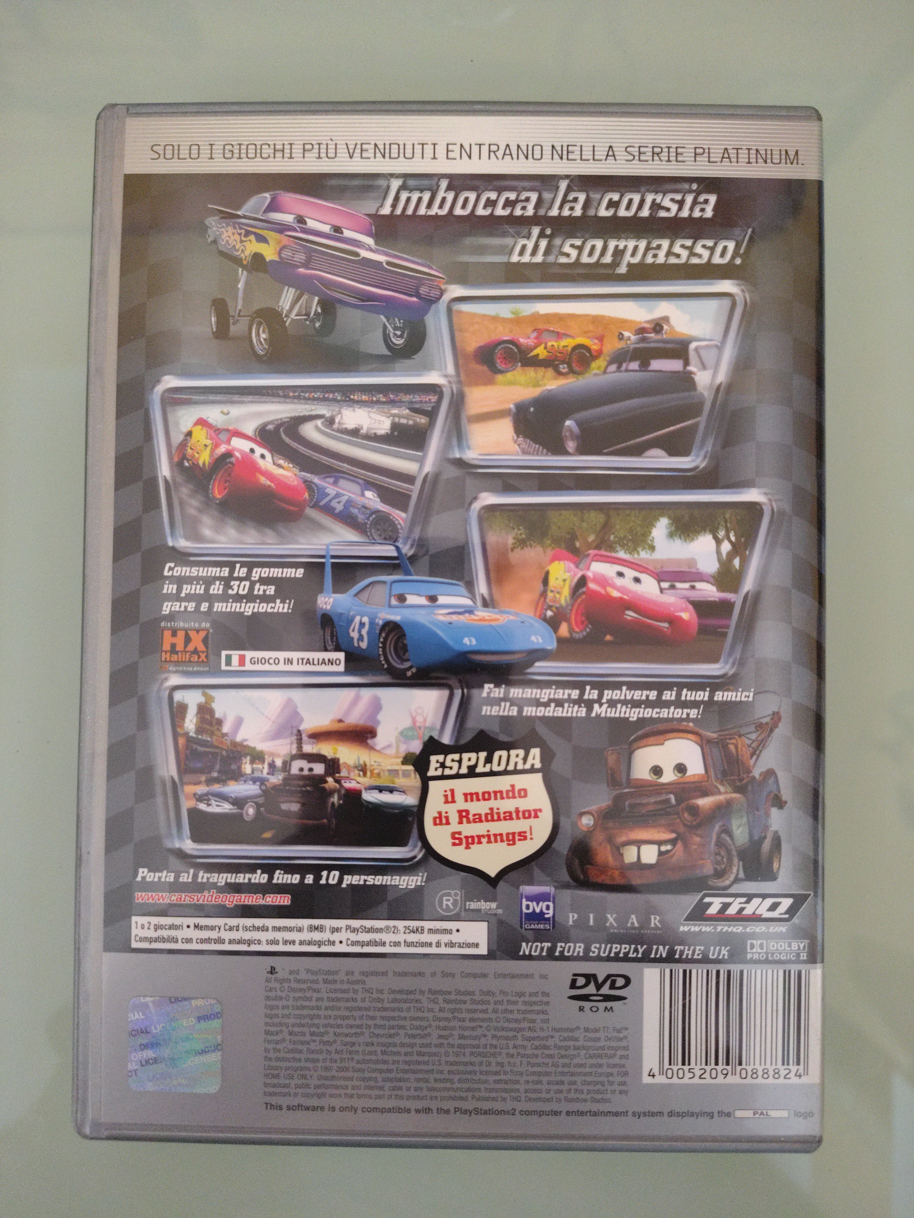 Disney Pixar Cars Motori Ruggenti  VERSIONE ITALIANA -PLATINUM RARO