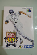 Power League 64 -- Con scatola. Nintendo 64, Giappone. Gioco di baseball.