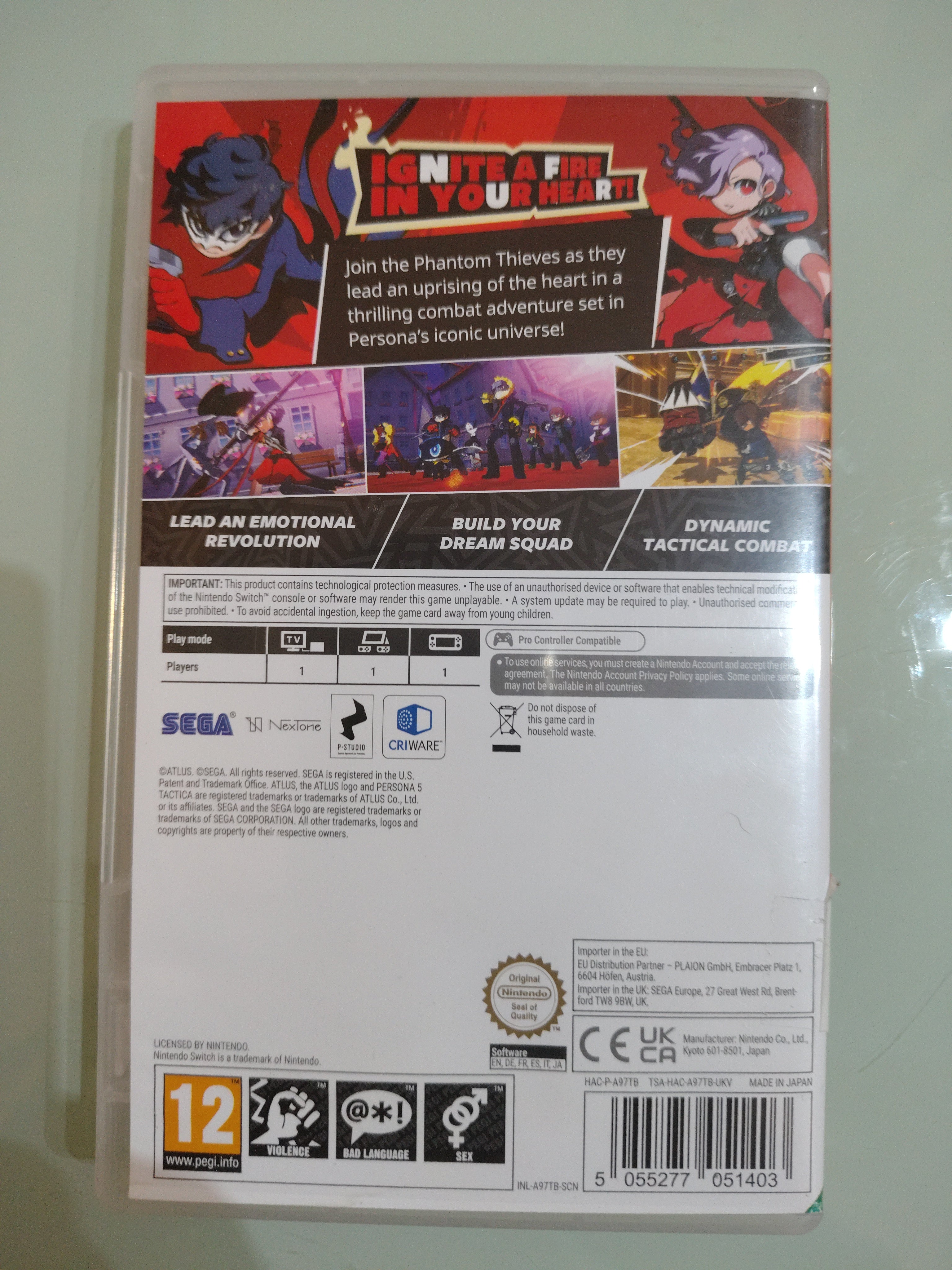 Persona 5 Tactica (Nintendo Switch) strategia tattica RPG