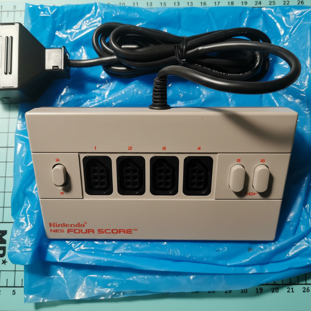 MULTITAP PAD CONTROLLER GAMEPAD JOYPAD NINTENDO NES ORIGINALE