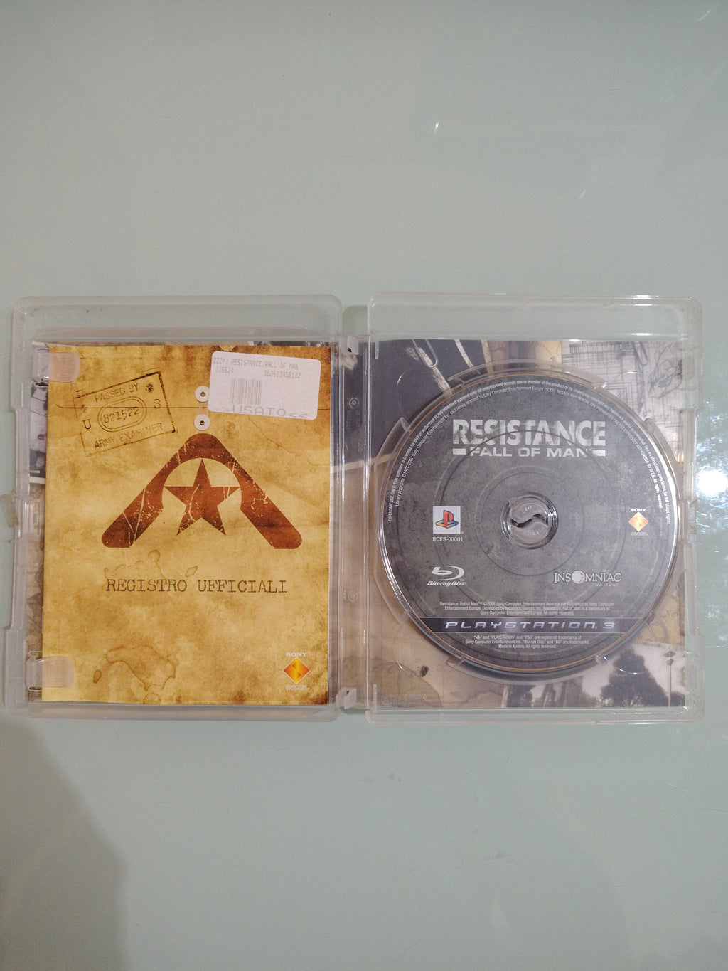 RESISTANCE FALL OF MAN - PS3 PlayStation PAL ITALIANO