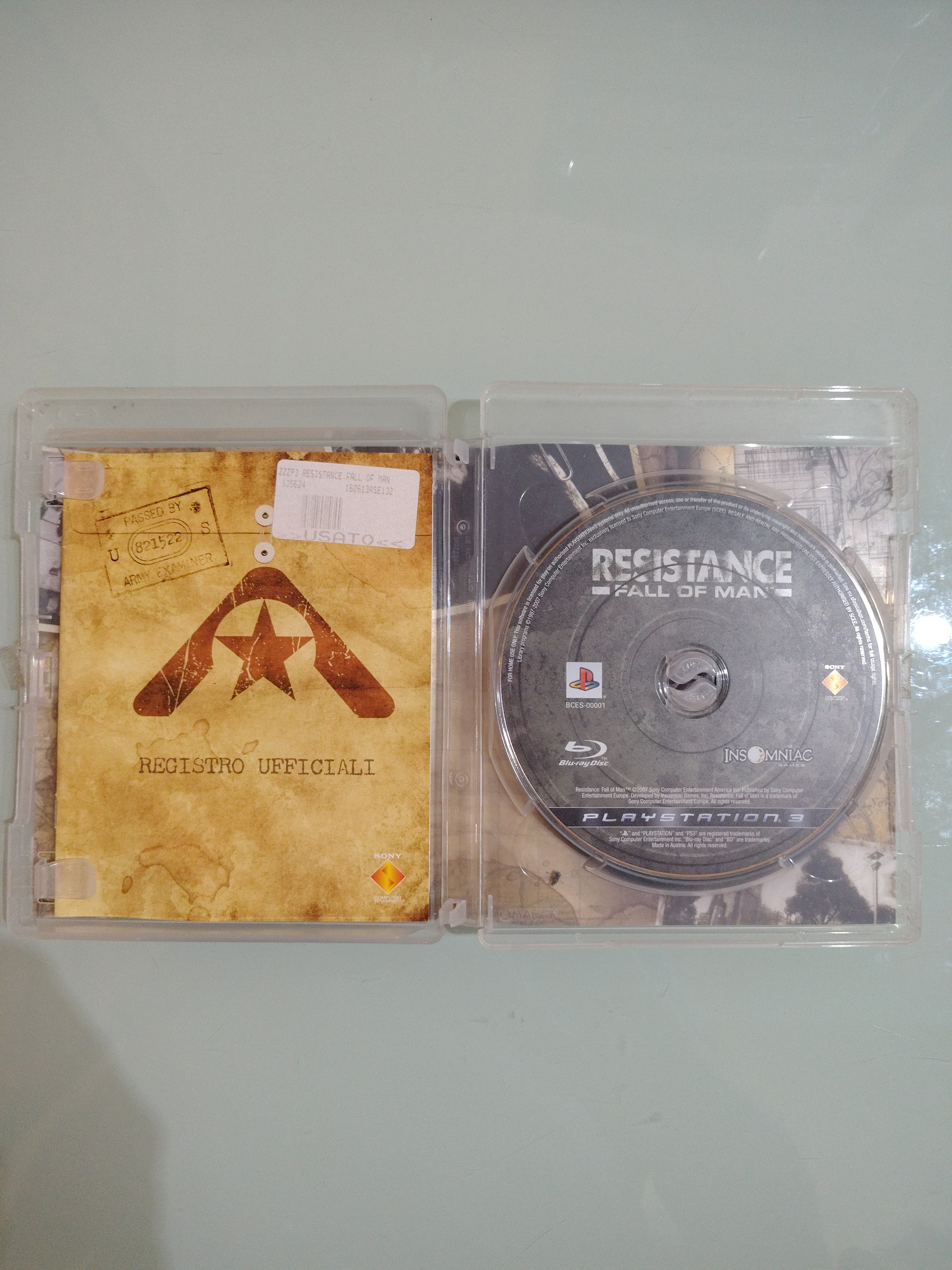 RESISTANCE FALL OF MAN - PS3 PlayStation PAL ITALIANO
