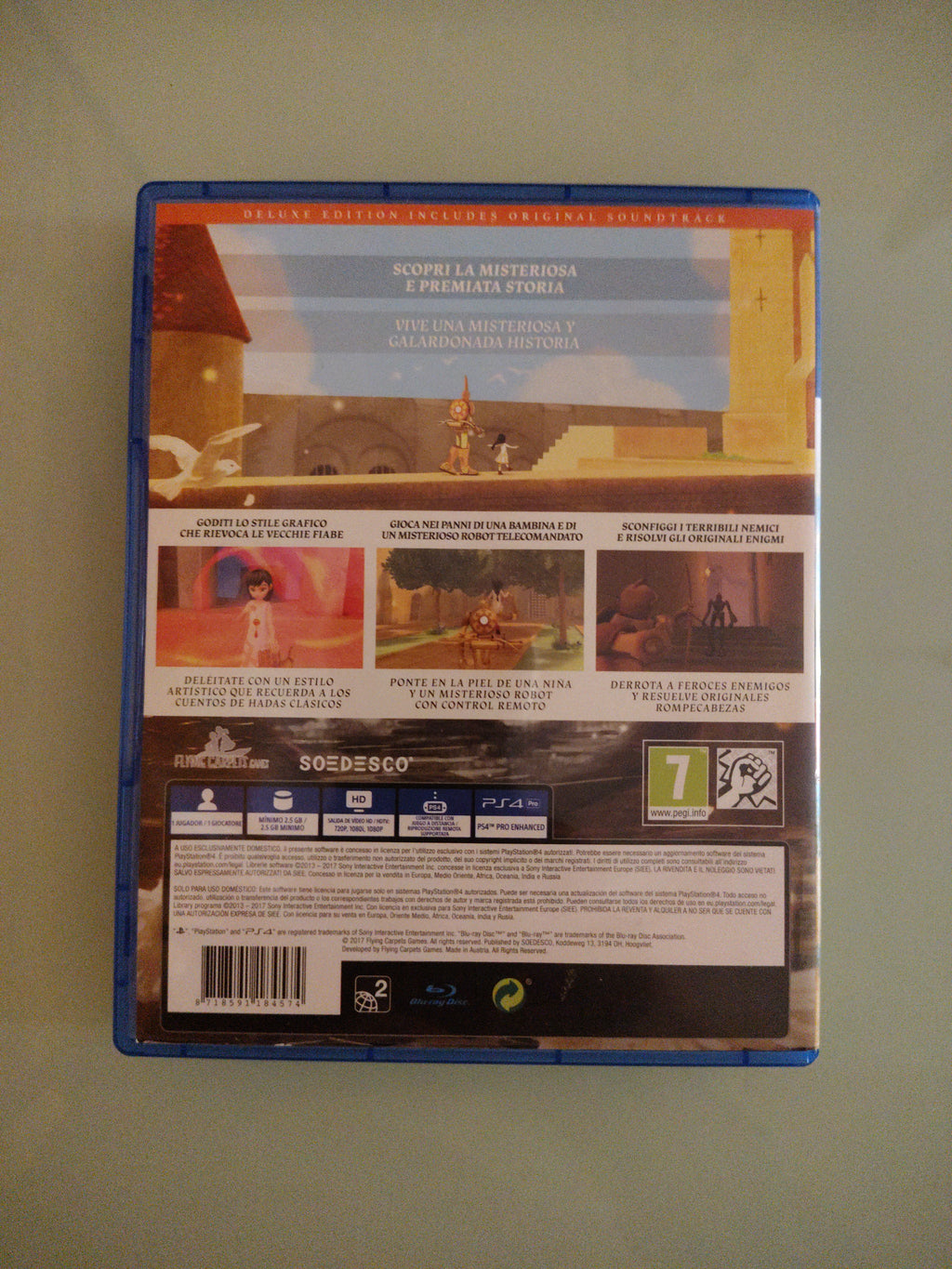 The Girl and the Robot Deluxe Edition Playstaion 4 colonna sonora e disco