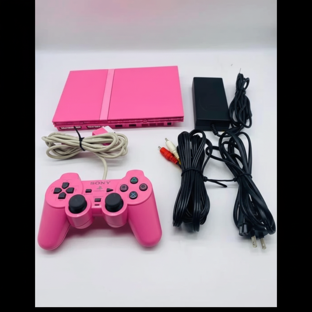 Playstation 2  Slim Console Rosa Pink PAL