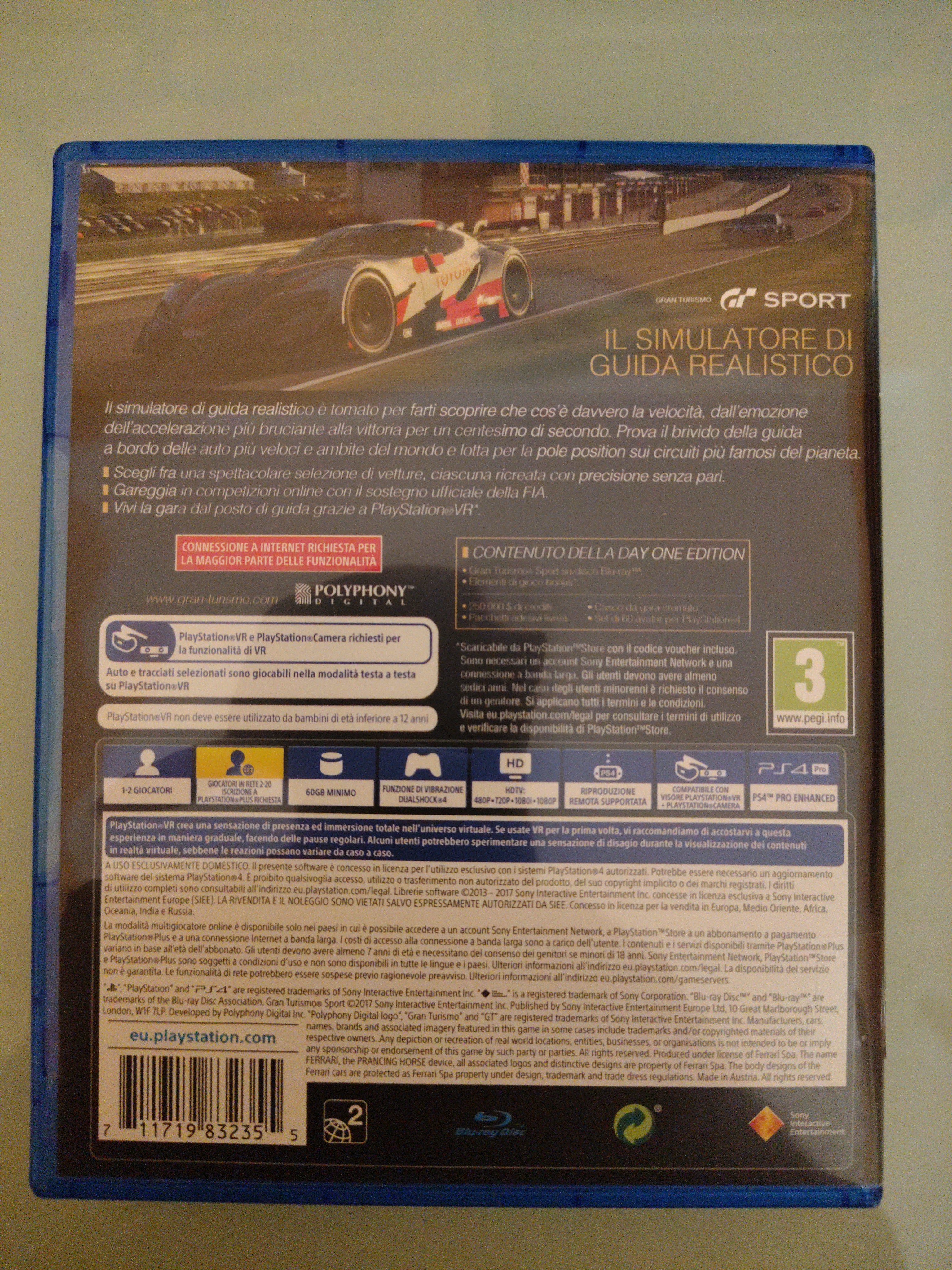 GRAN TURISMO SPORT DAY ONE EDITION