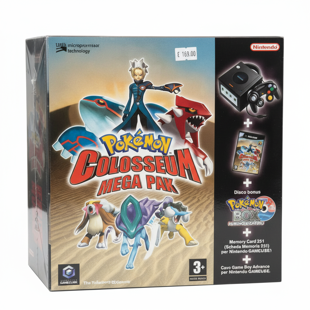 Game cube Pokemon colesseum mega pack limited edition PAL eur