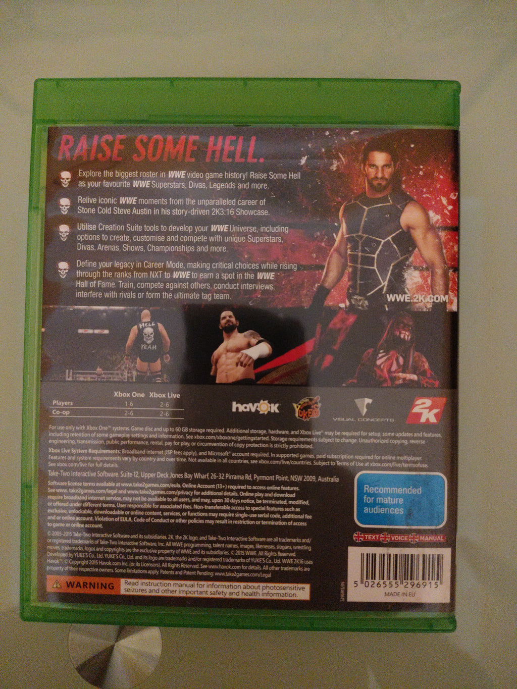 W2K16  XBOX ONE  OTTIME CONDIZIONI
