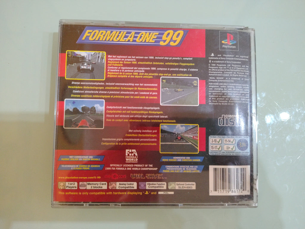 Formula One 99 Videogioco PS1