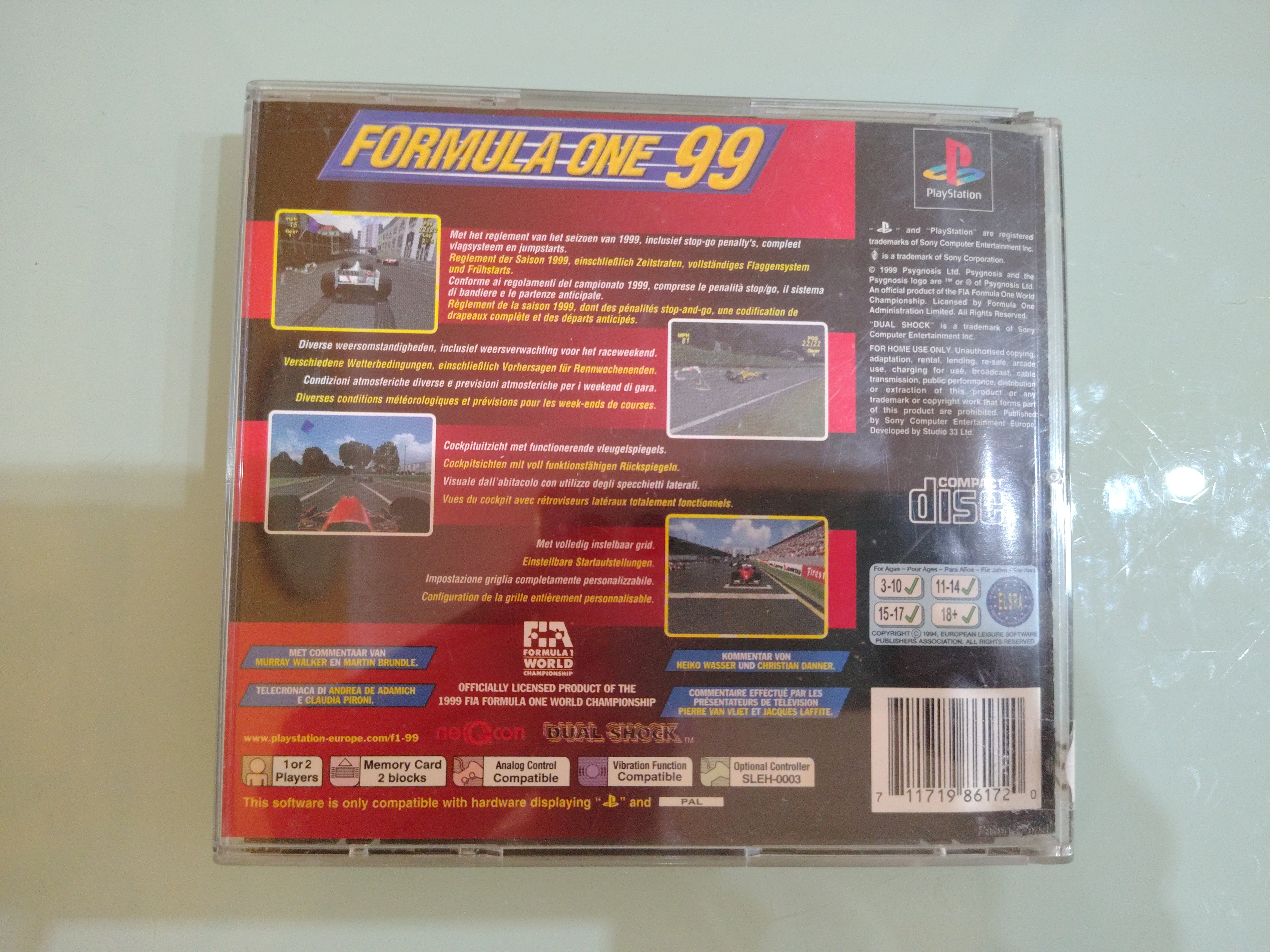 Formula One 99 Videogioco PS1