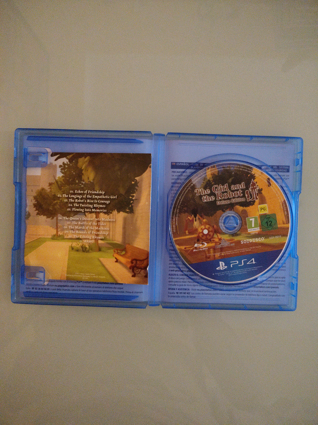 The Girl and the Robot Deluxe Edition Playstaion 4 colonna sonora e disco