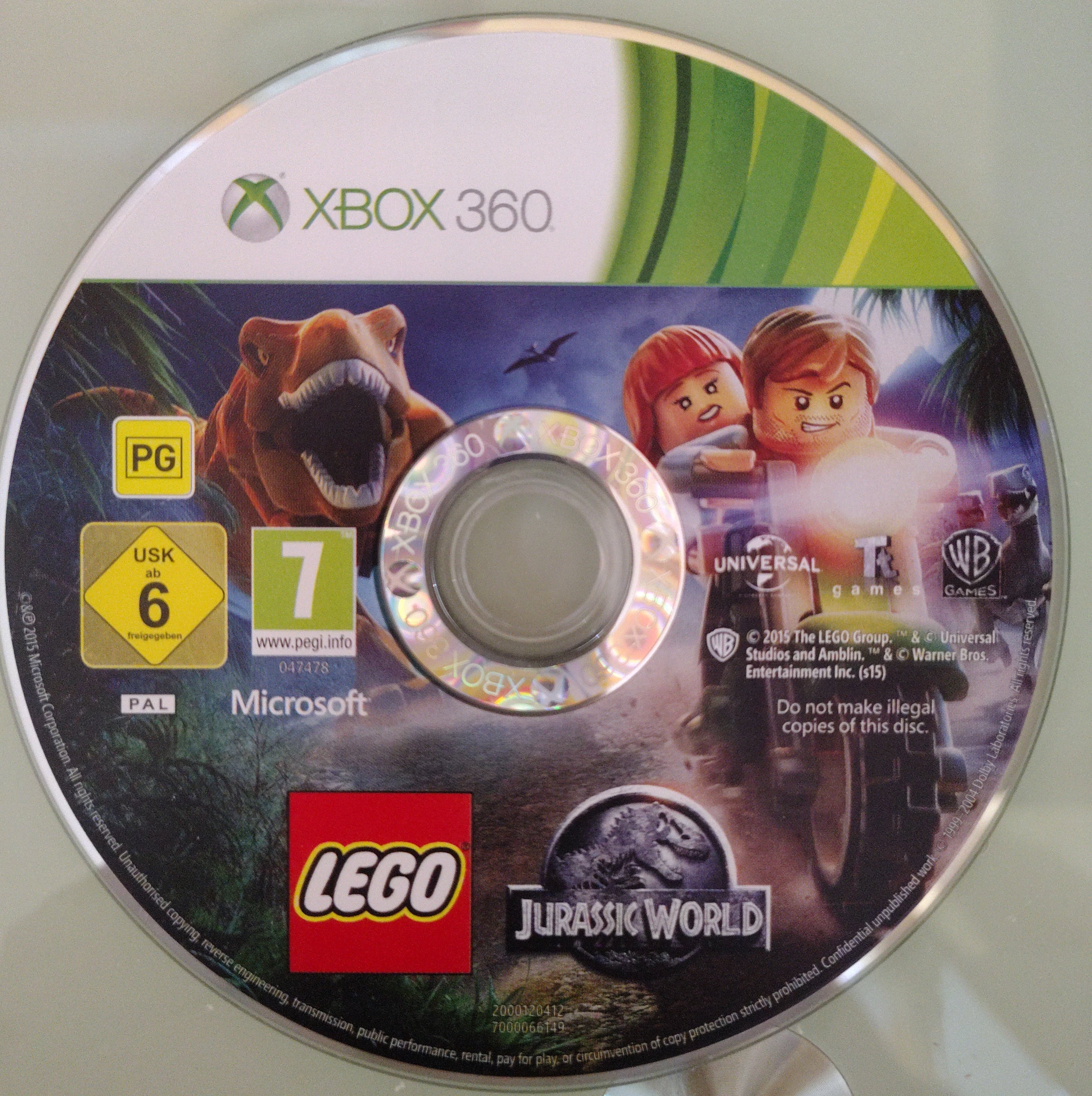 LEGO JURASSIC WORLD ( solo disco)