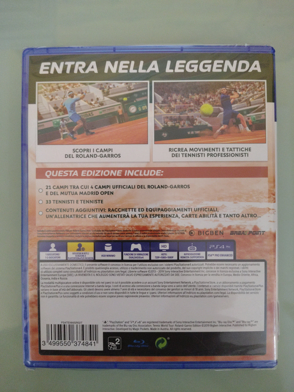 Tennis World Tour Roland Garros Edition Nuovo Versione Italiana!