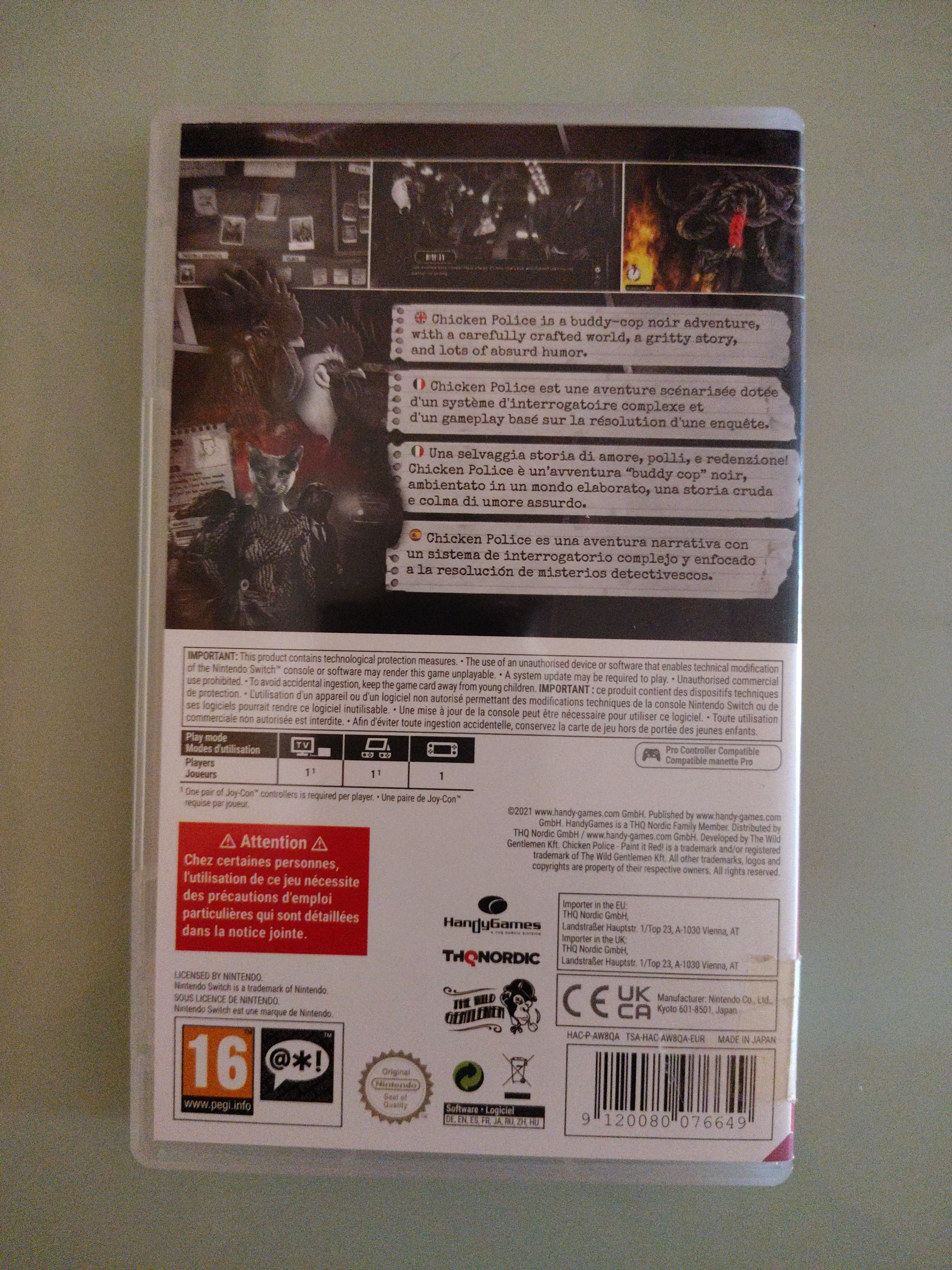 Pollo Polizia: dipingilo di ROSSO!  - Nintendo Switch