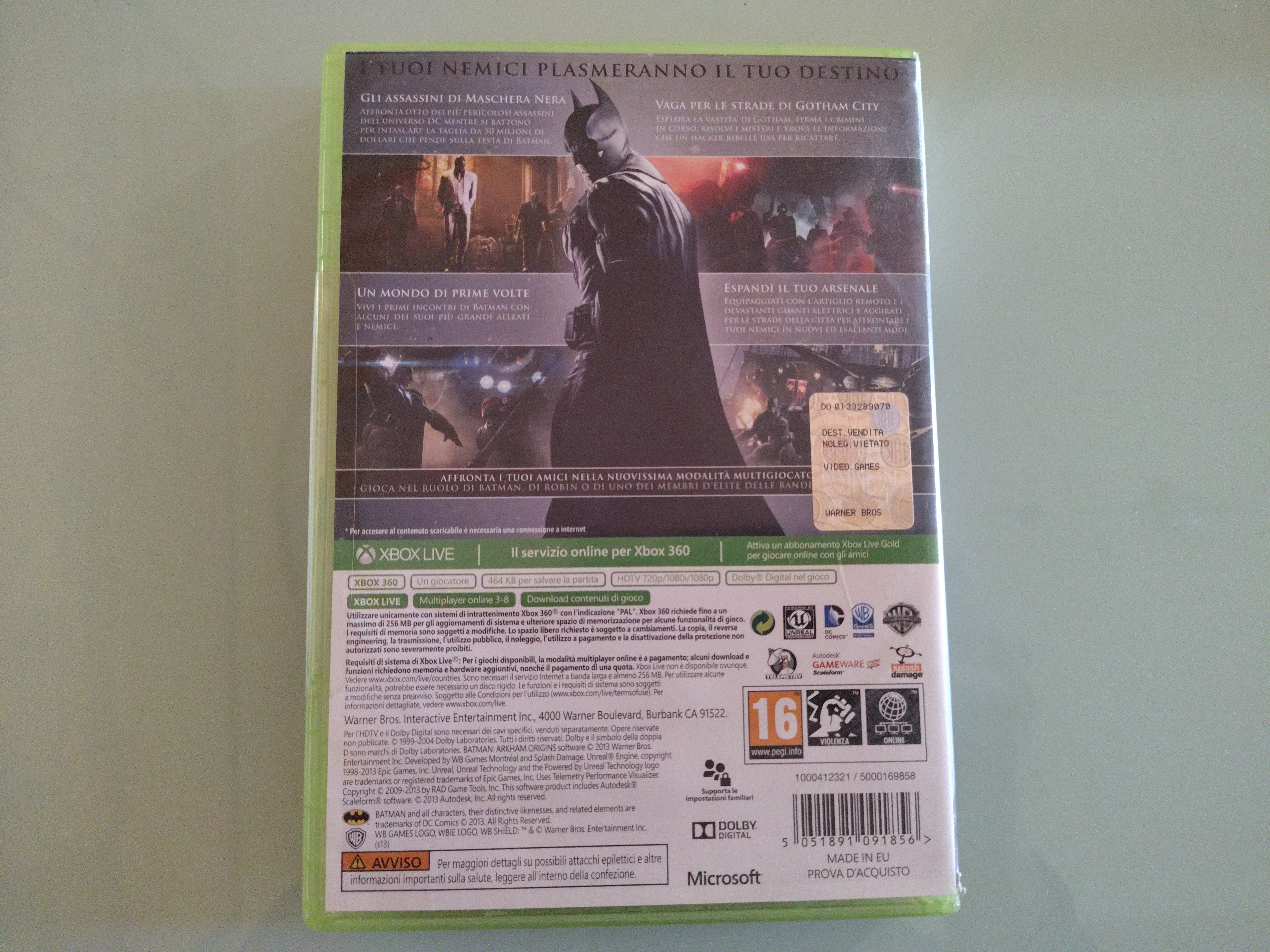 BATMAN ARKHAM ORIGINS PAL
