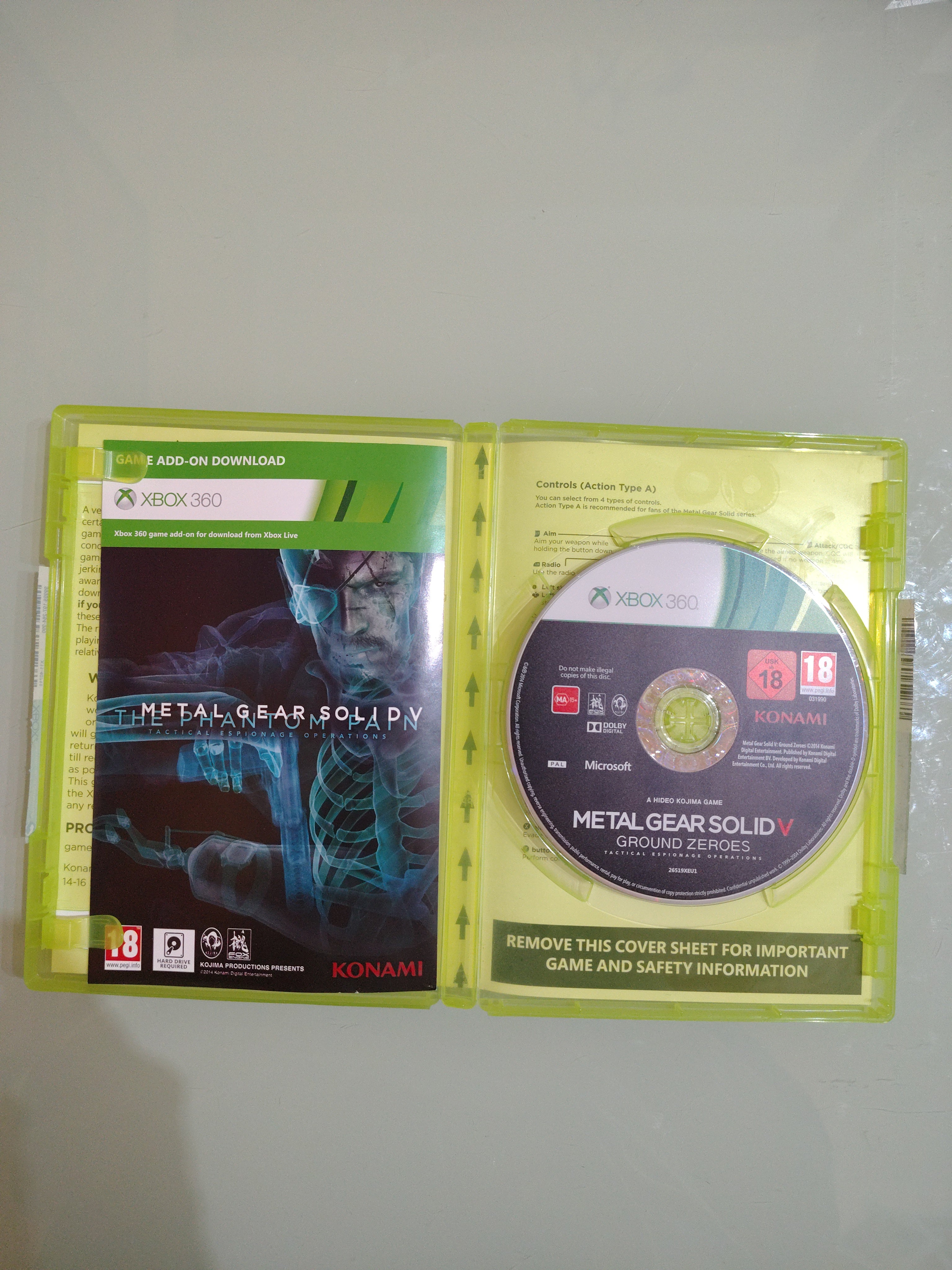 METAL GEAR SOLID V GROUND ZEROES  COPERTINA ENG