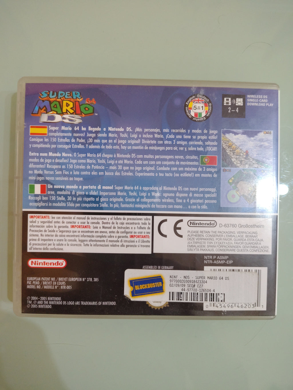 SUPER MARIO 64 DS per Nintendo DS 3DS 2Ds COME NUOVO CON CONFEZIONE ORIGINALE