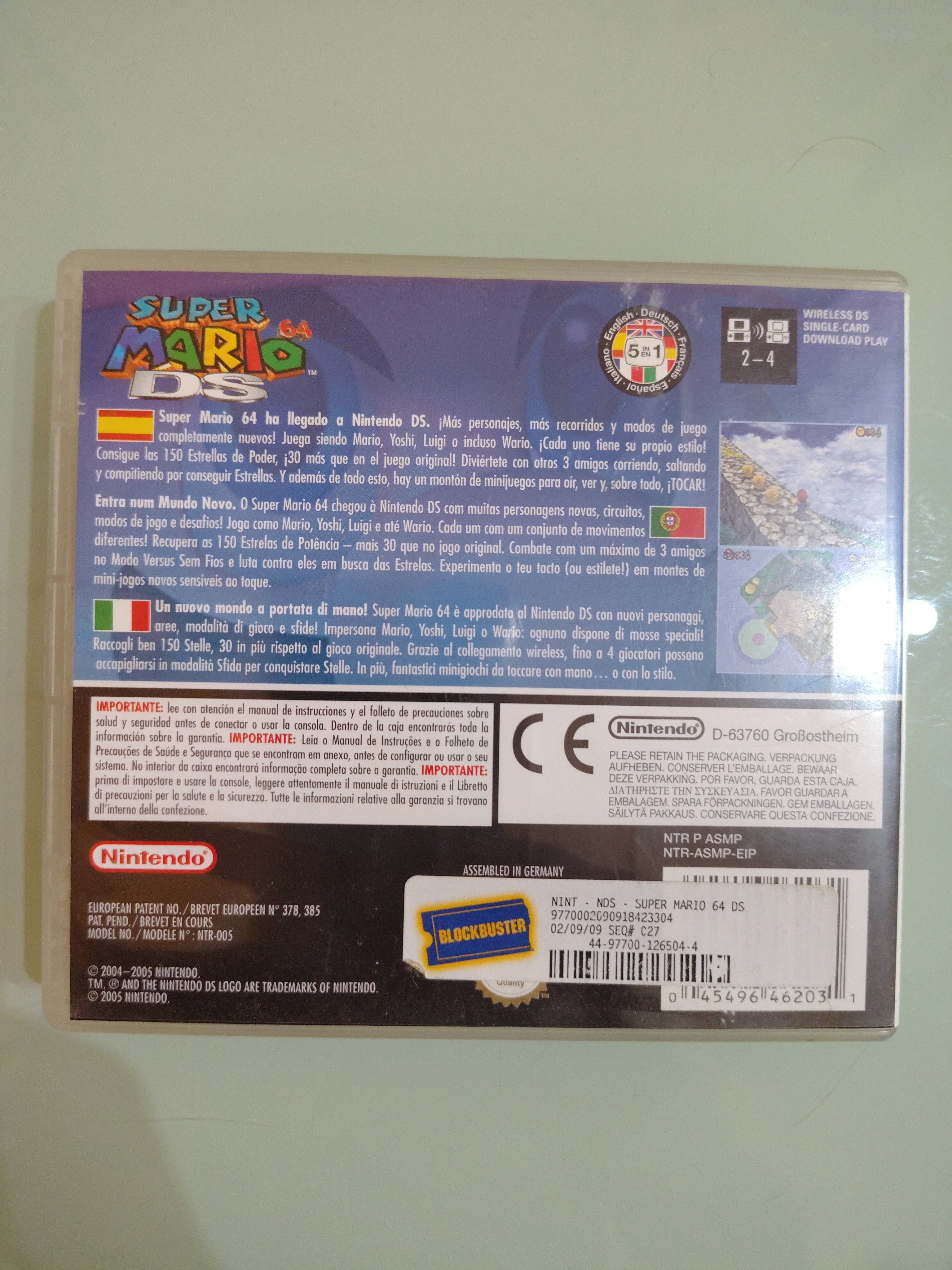 SUPER MARIO 64 DS per Nintendo DS 3DS 2Ds COME NUOVO CON CONFEZIONE ORIGINALE