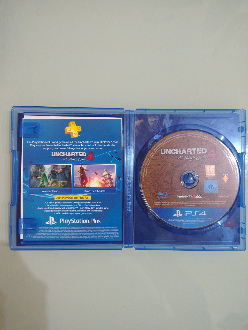 Uncharted 4 Fine di un Ladro PS4 Playstation 4
