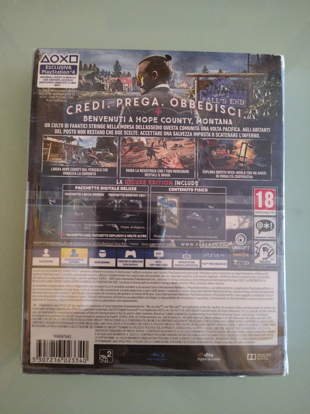 PS4 FARCRY 5  DELUXE EDITION PAL ITA PLAYSTATION 4 PS4 FAR CRY